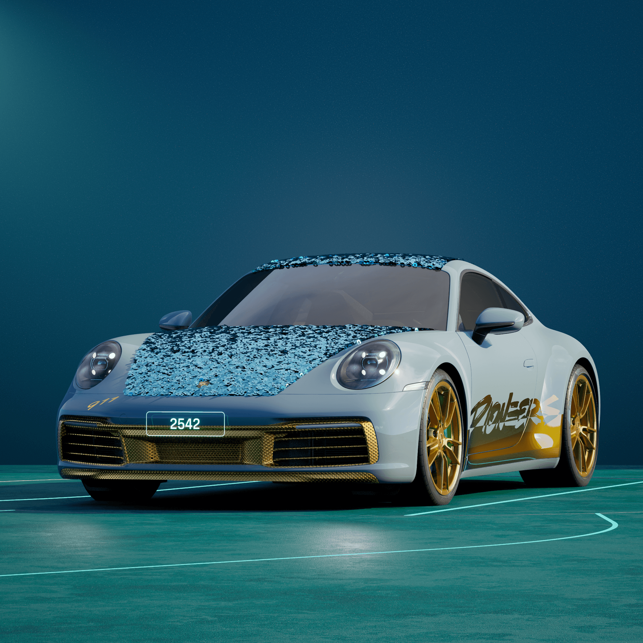 The PORSCHΞ 911 2542 image in phase