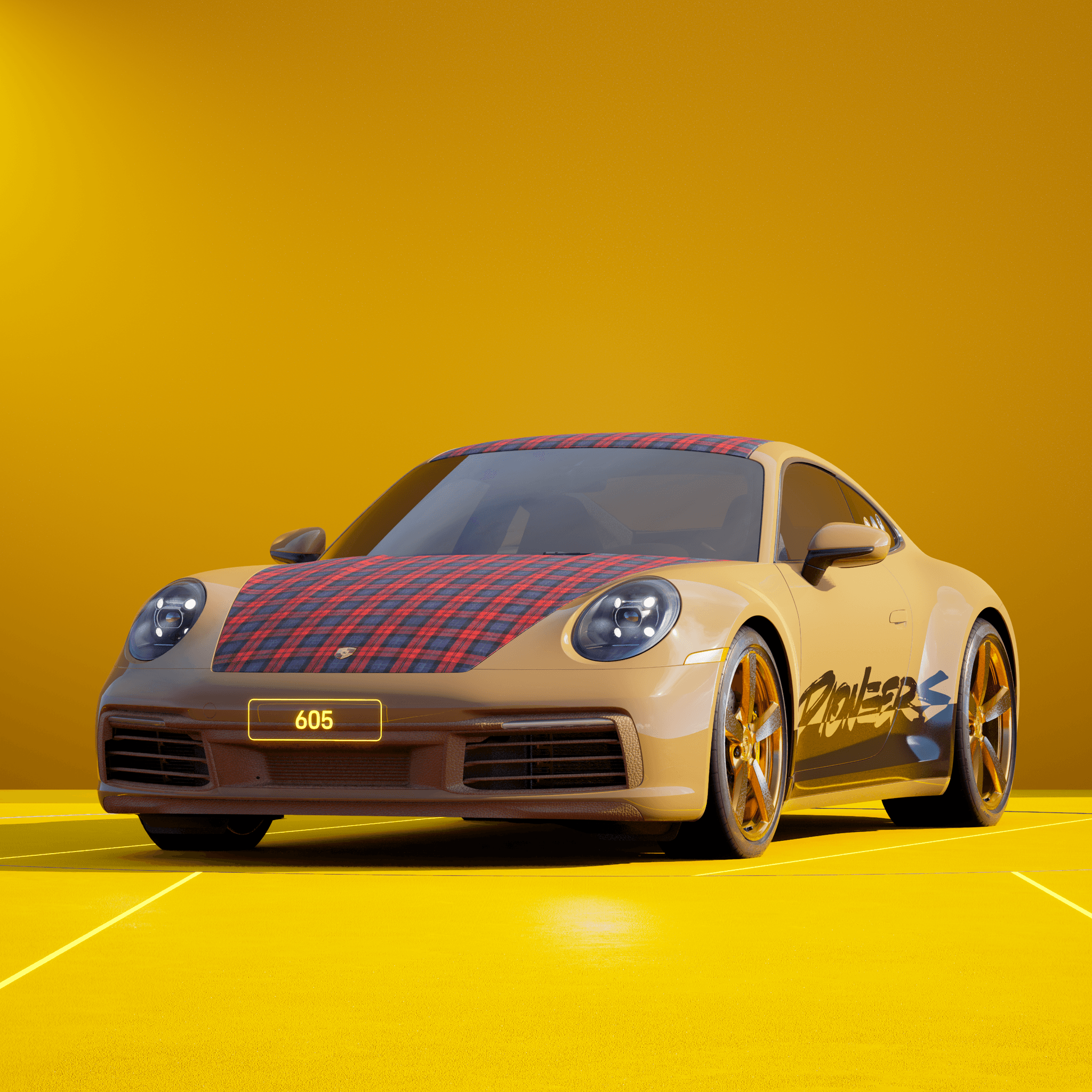 The PORSCHΞ 911 605 image in phase