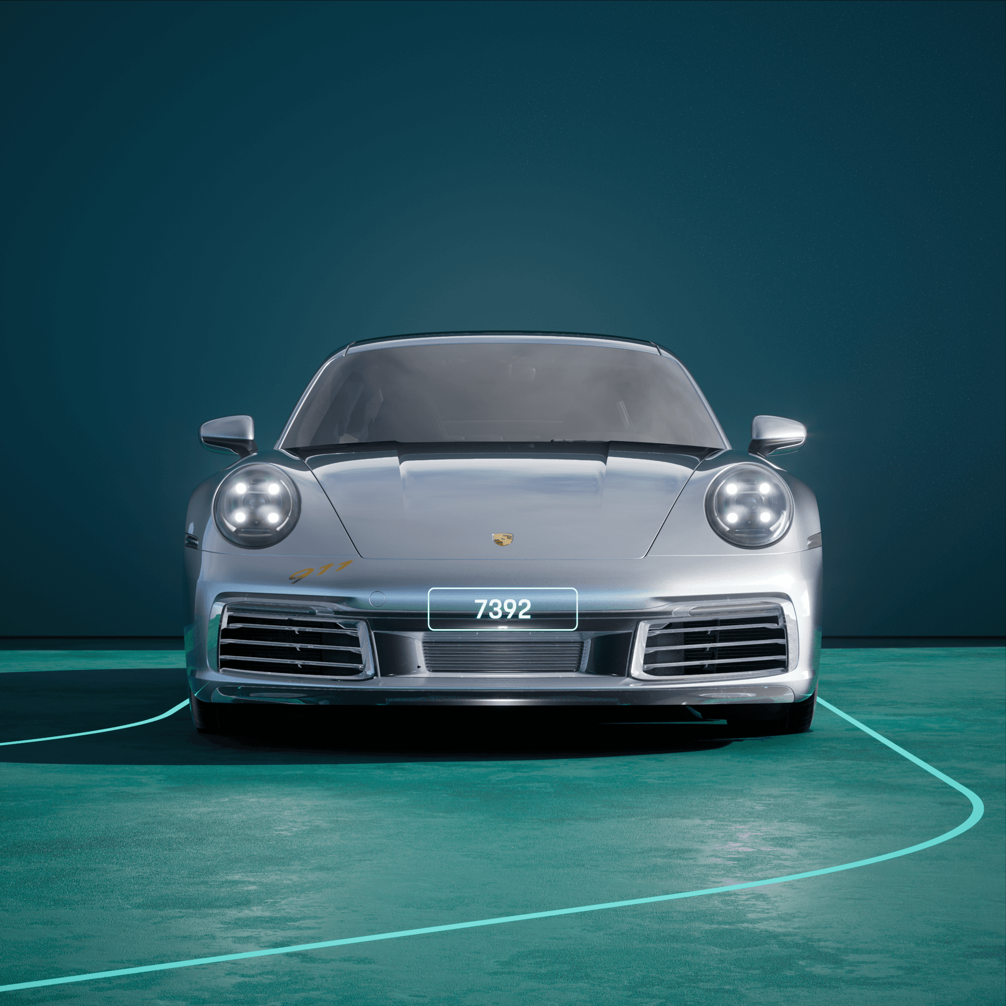 The PORSCHΞ 911 7392 image in phase