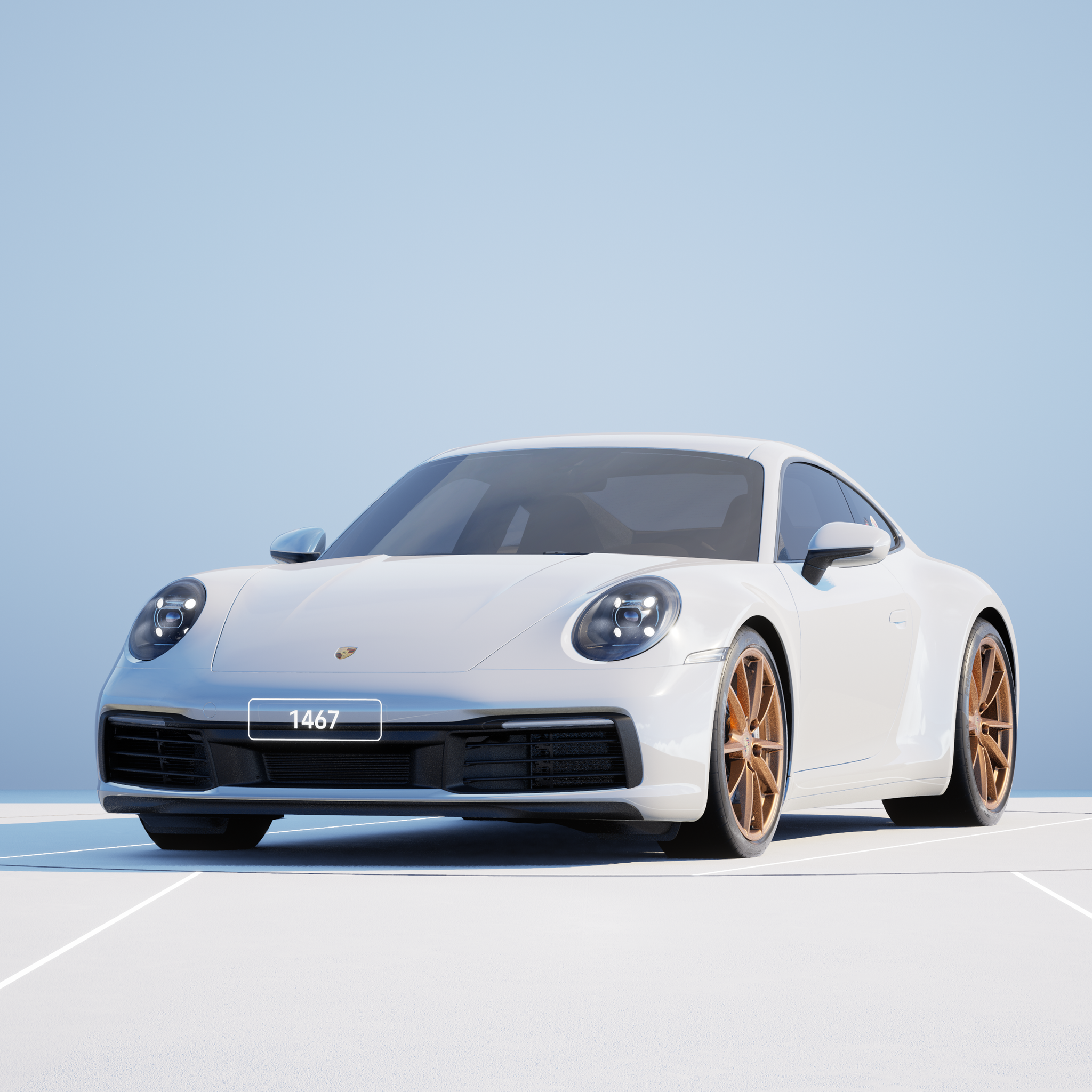 The PORSCHΞ 911 1467 image in phase