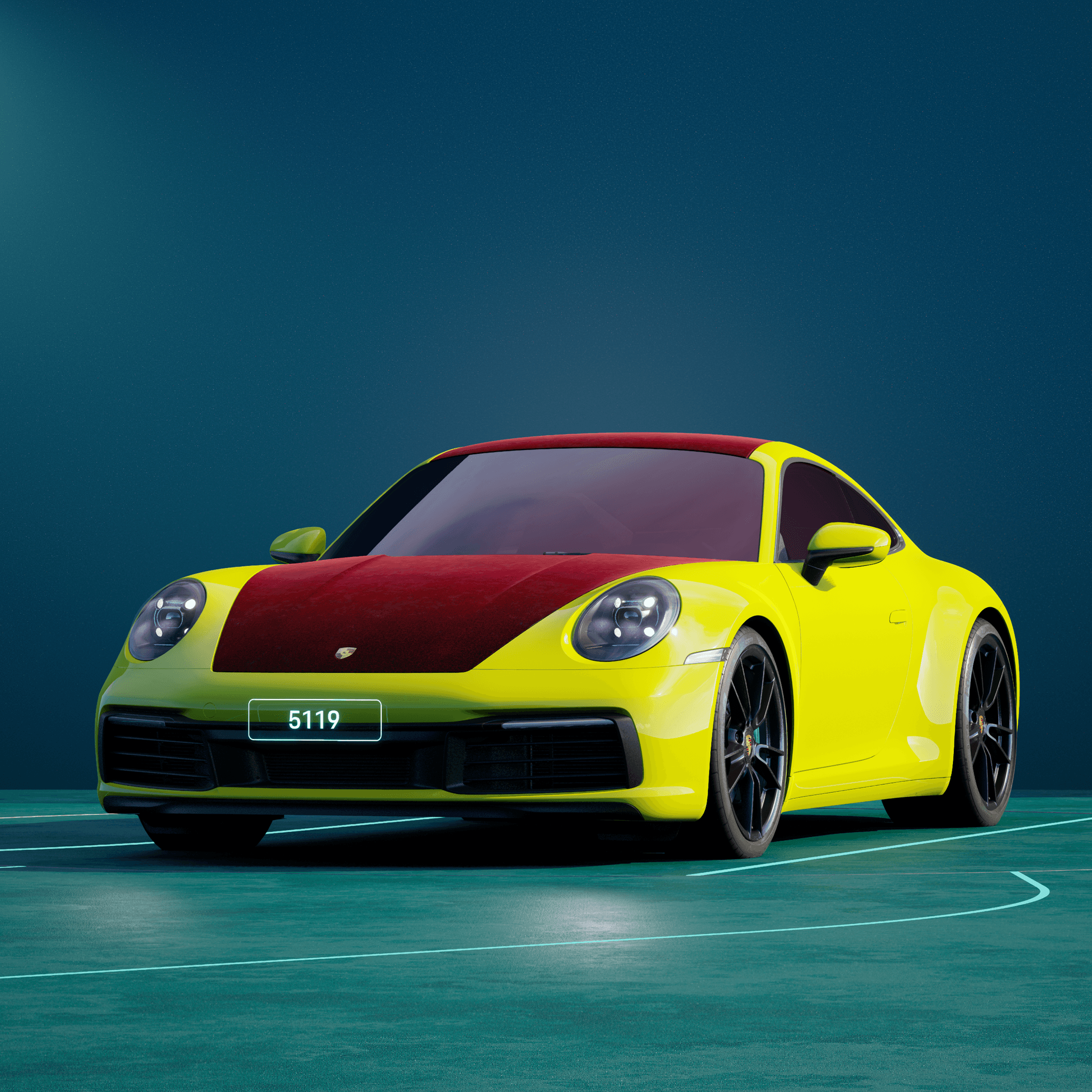 The PORSCHΞ 911 5119 image in phase