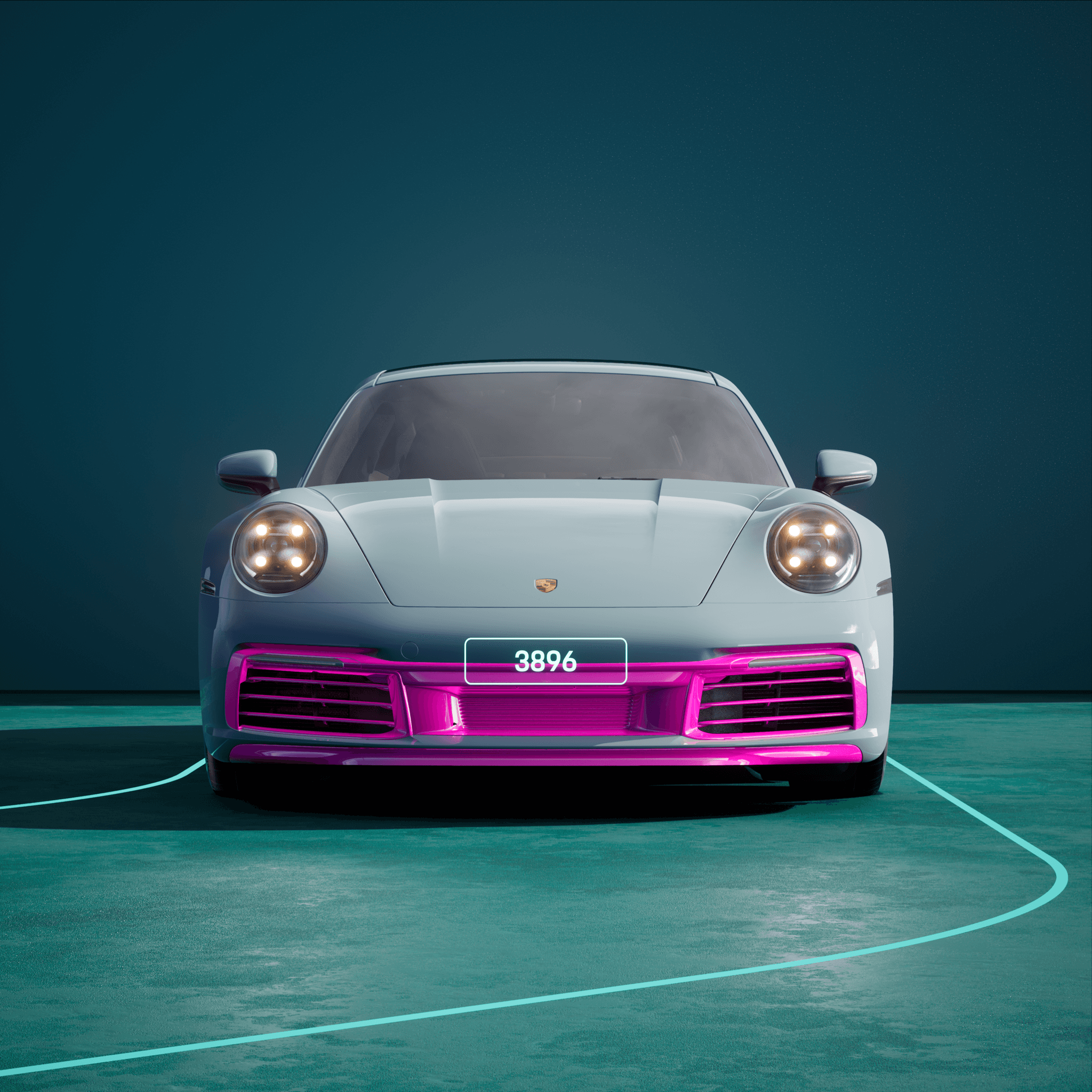 The PORSCHΞ 911 3896 image in phase