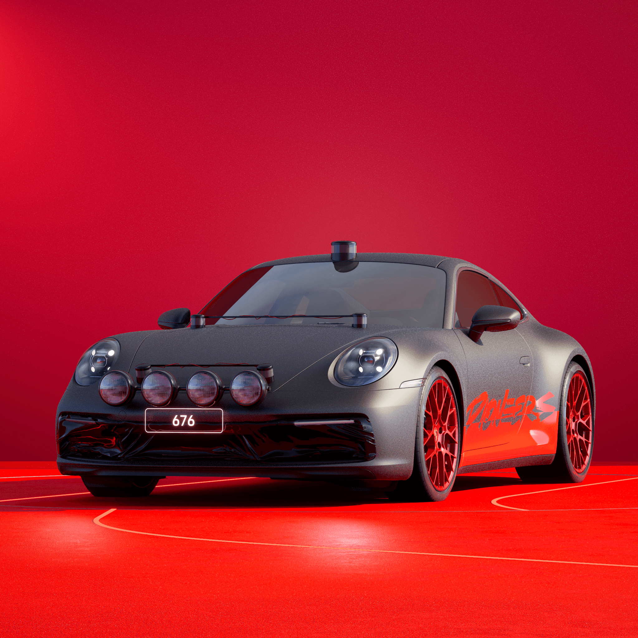 The PORSCHΞ 911 676 image in phase