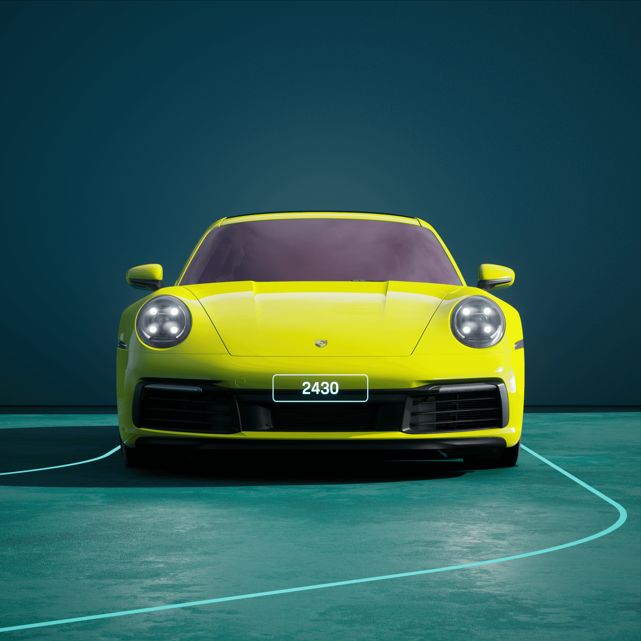 The PORSCHΞ 911 2430 image in phase