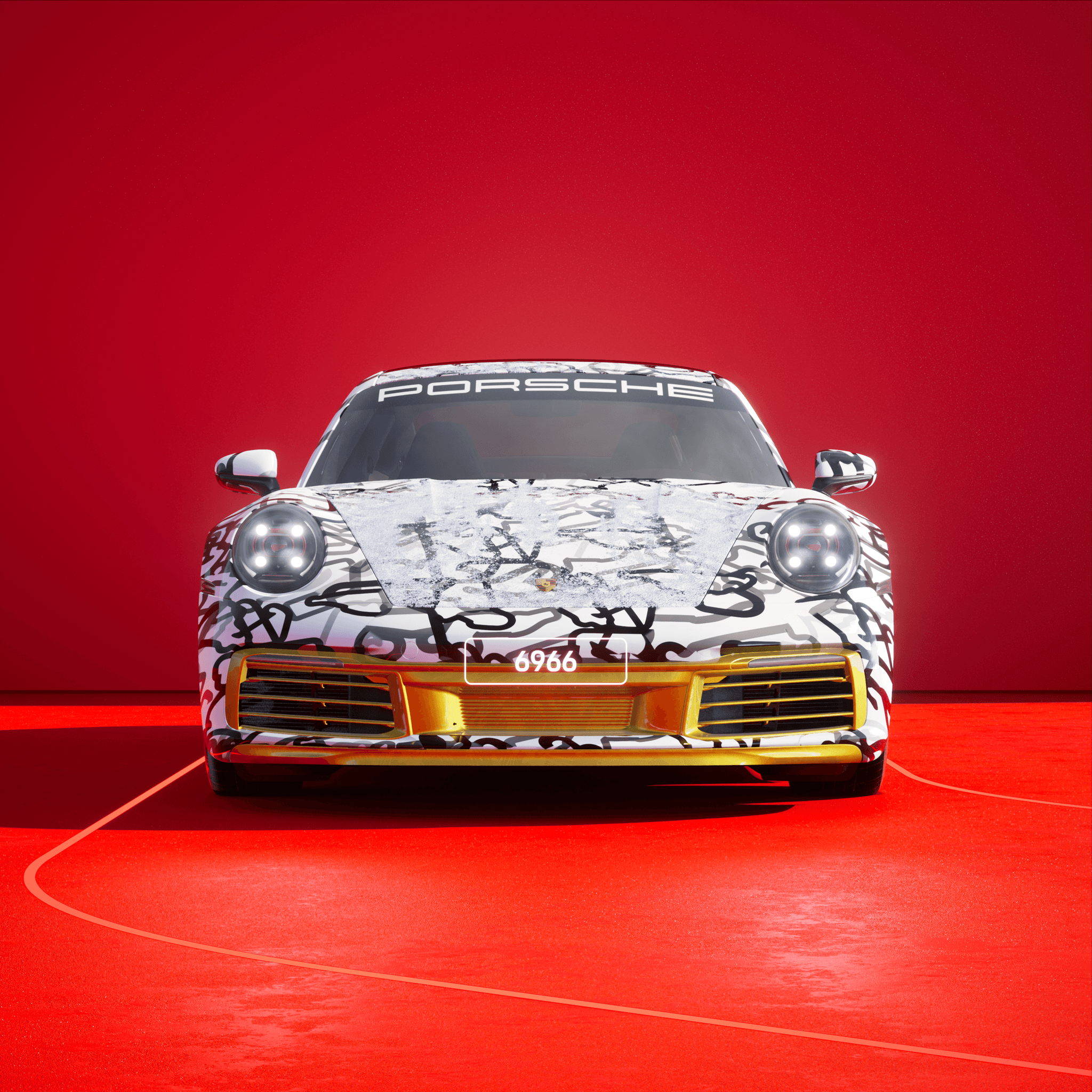 The PORSCHΞ 911 6966 image in phase