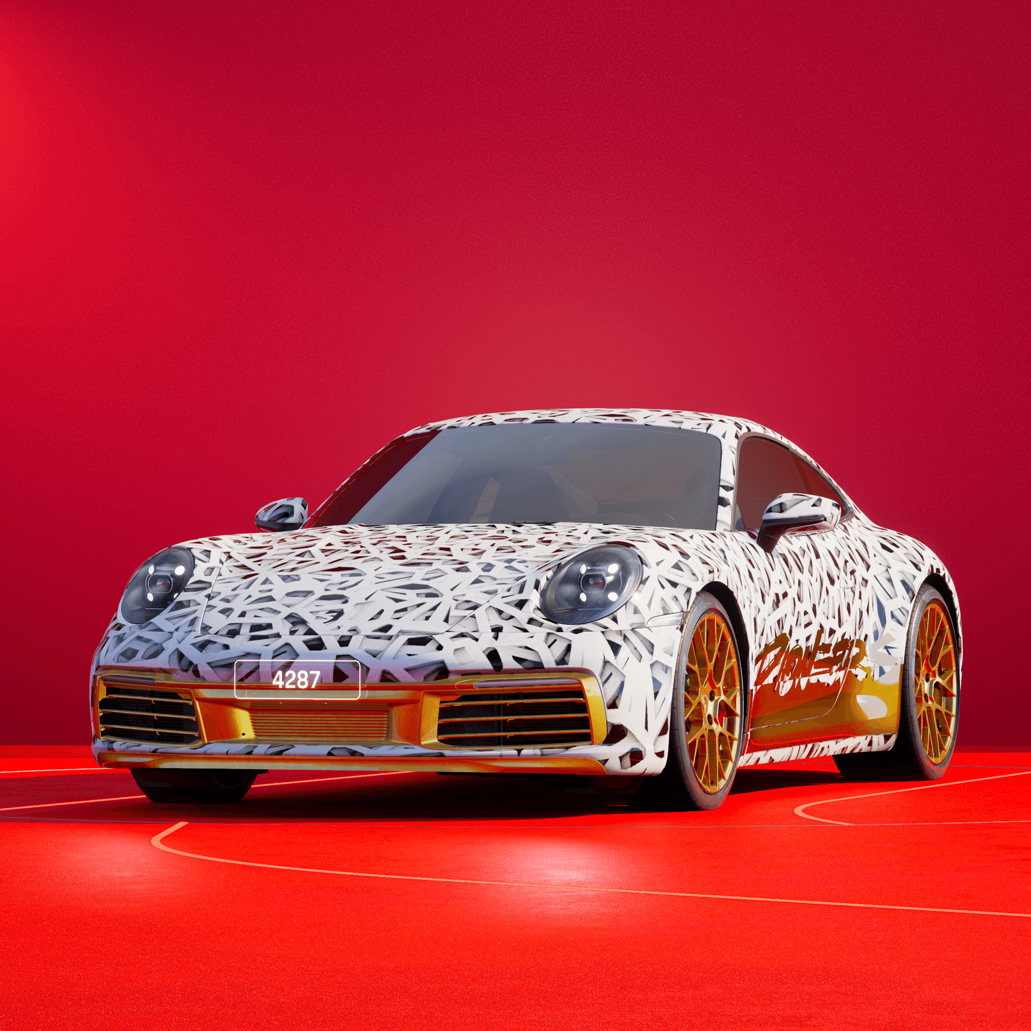 The PORSCHΞ 911 4287 image in phase