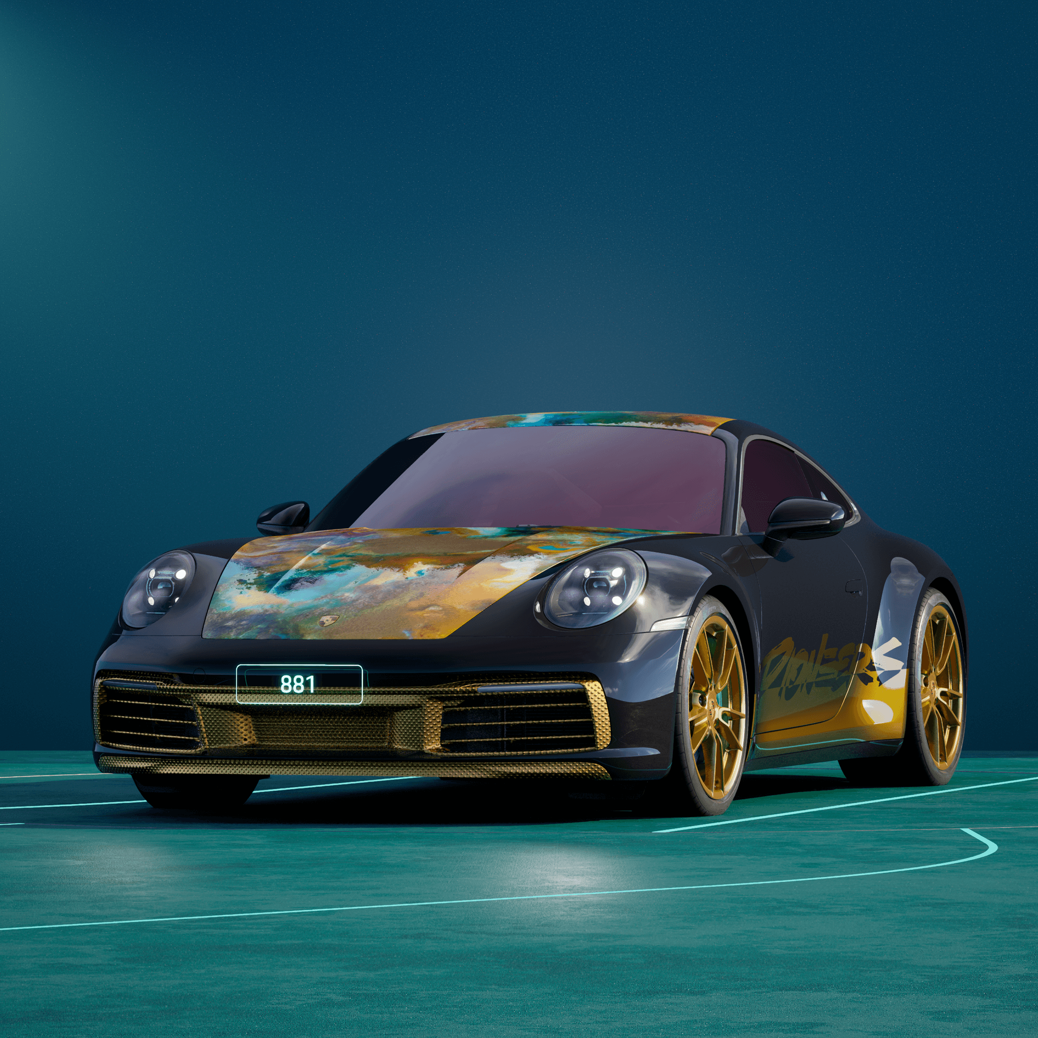 The PORSCHΞ 911 881 image in phase