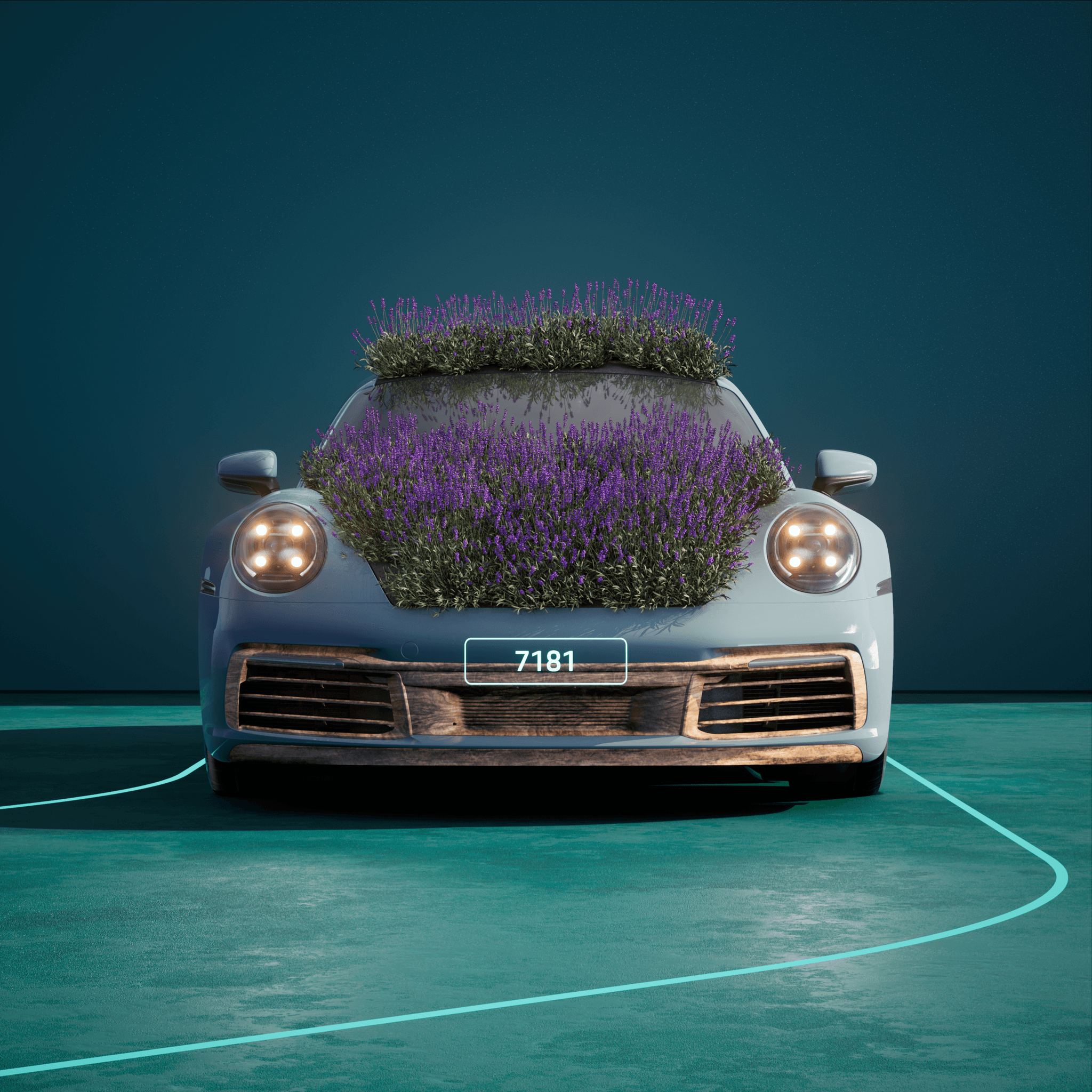 The PORSCHΞ 911 7181 image in phase