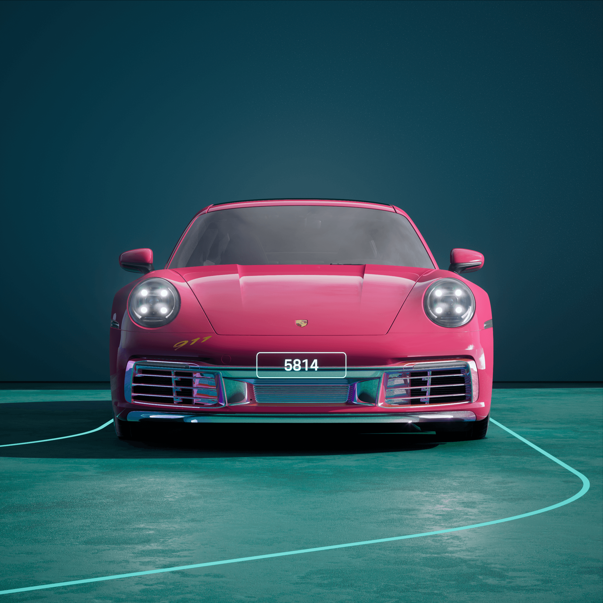 The PORSCHΞ 911 5814 image in phase