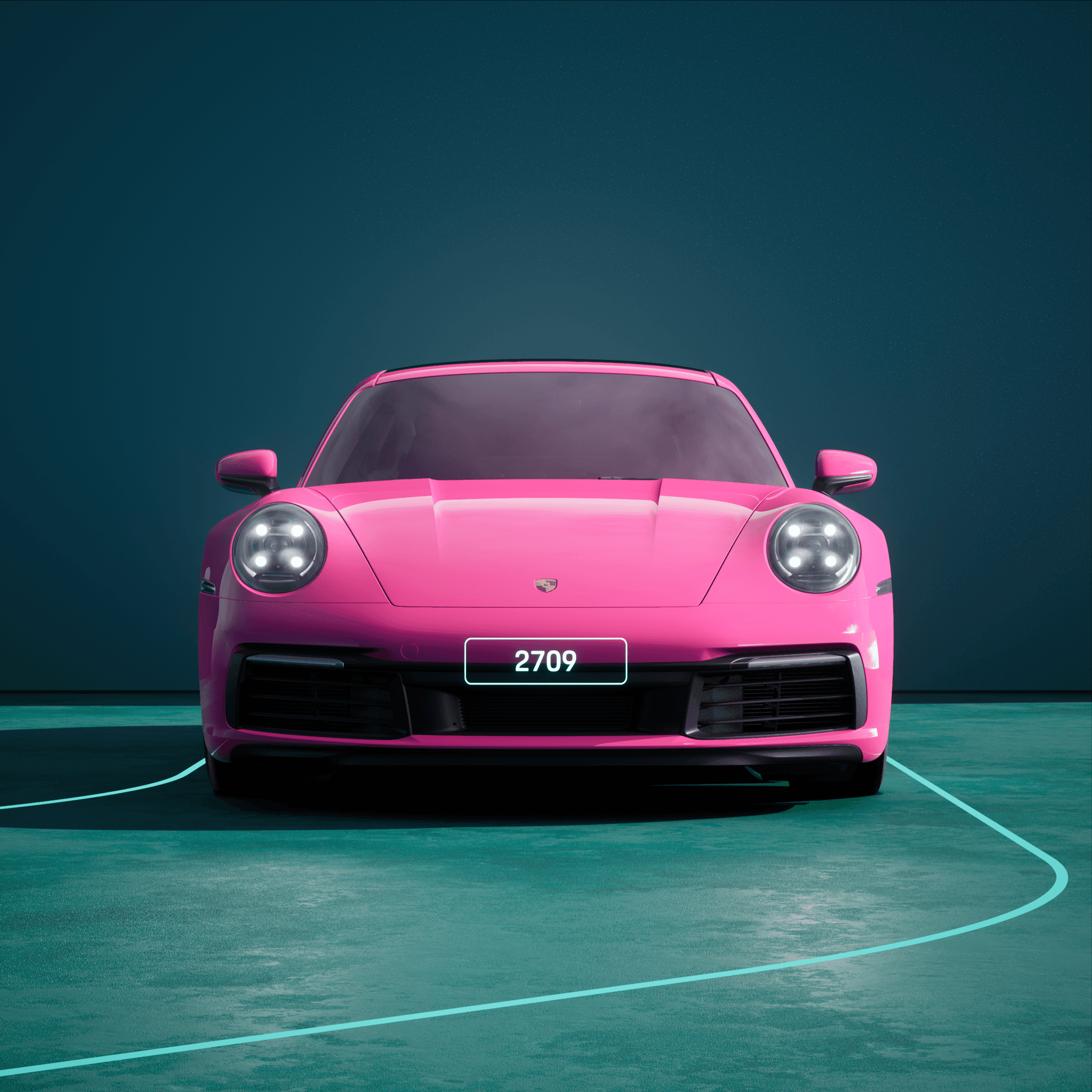 The PORSCHΞ 911 2709 image in phase