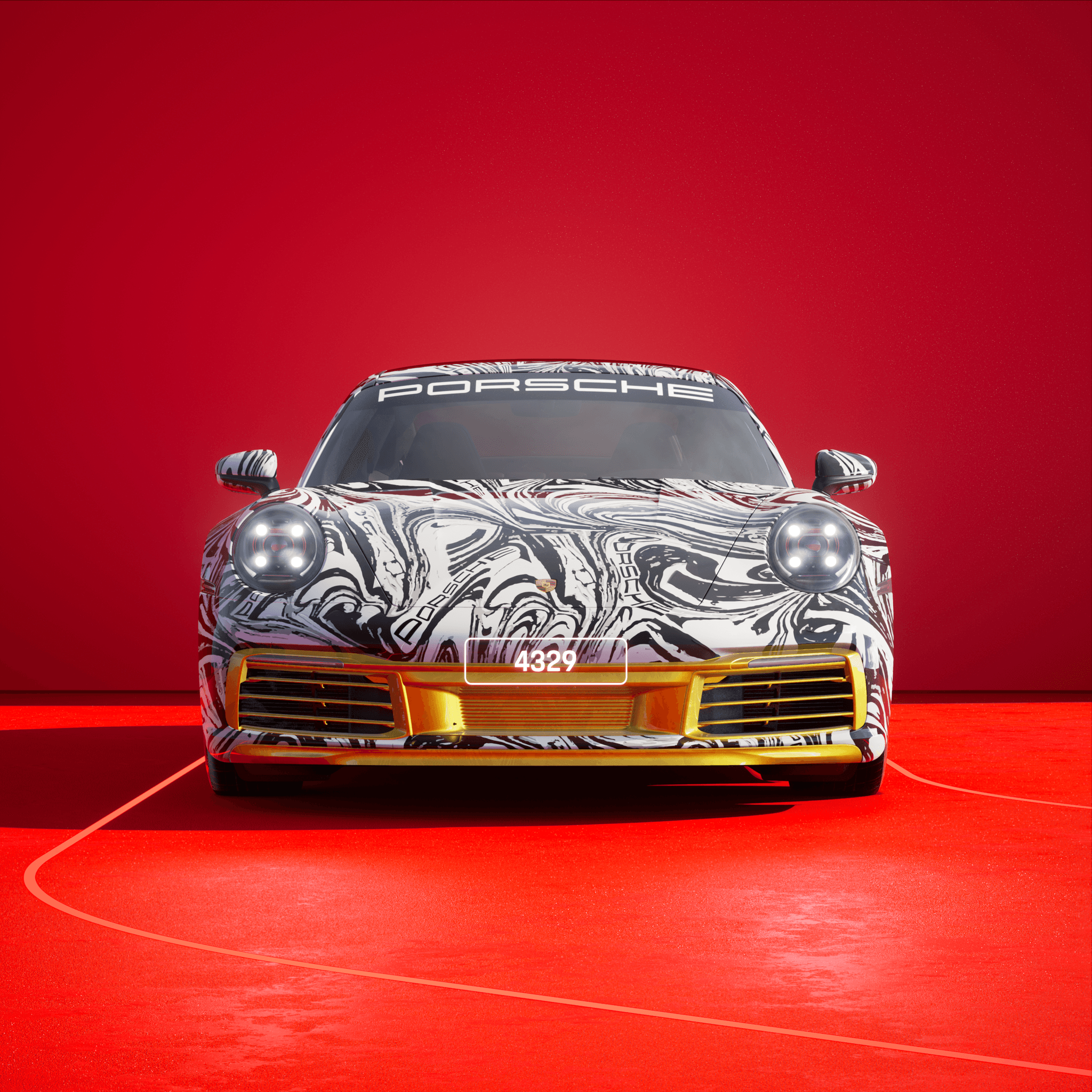 The PORSCHΞ 911 4329 image in phase