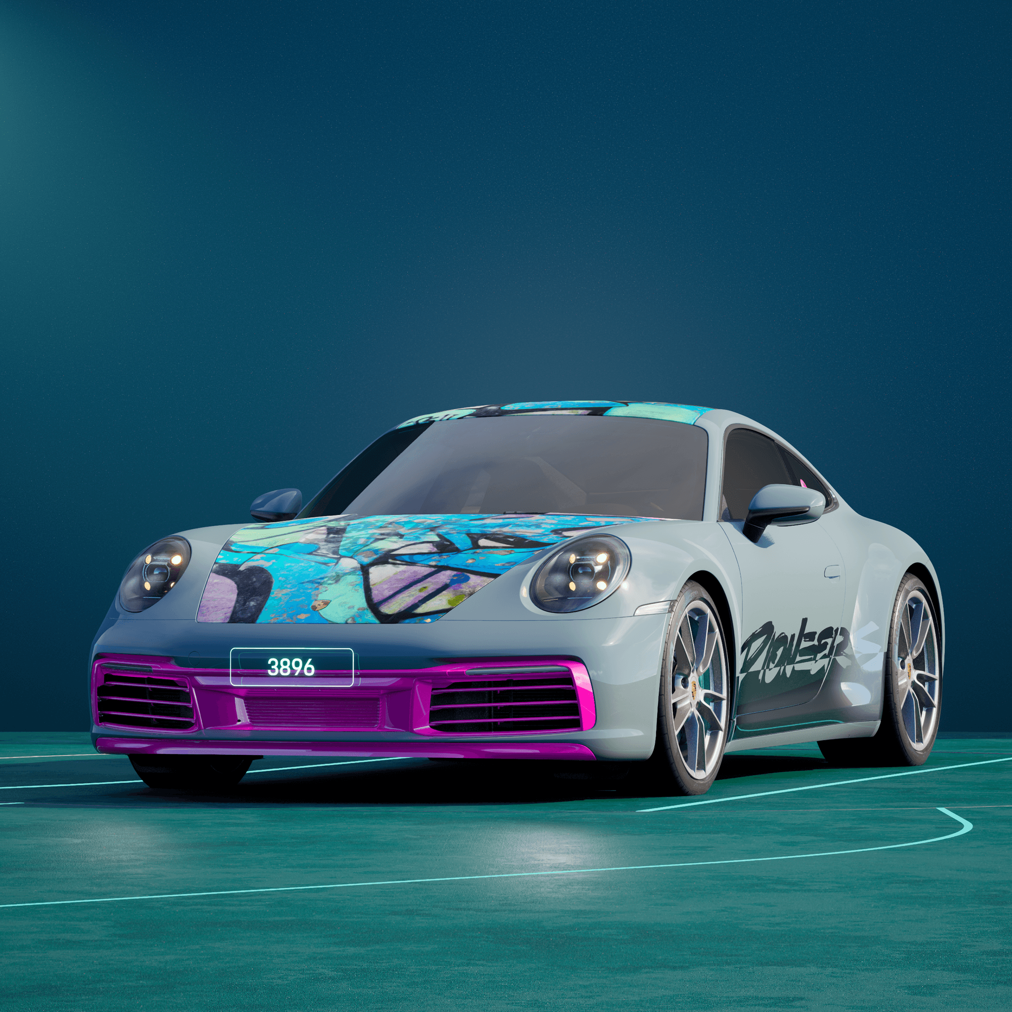 The PORSCHΞ 911 3896 image in phase