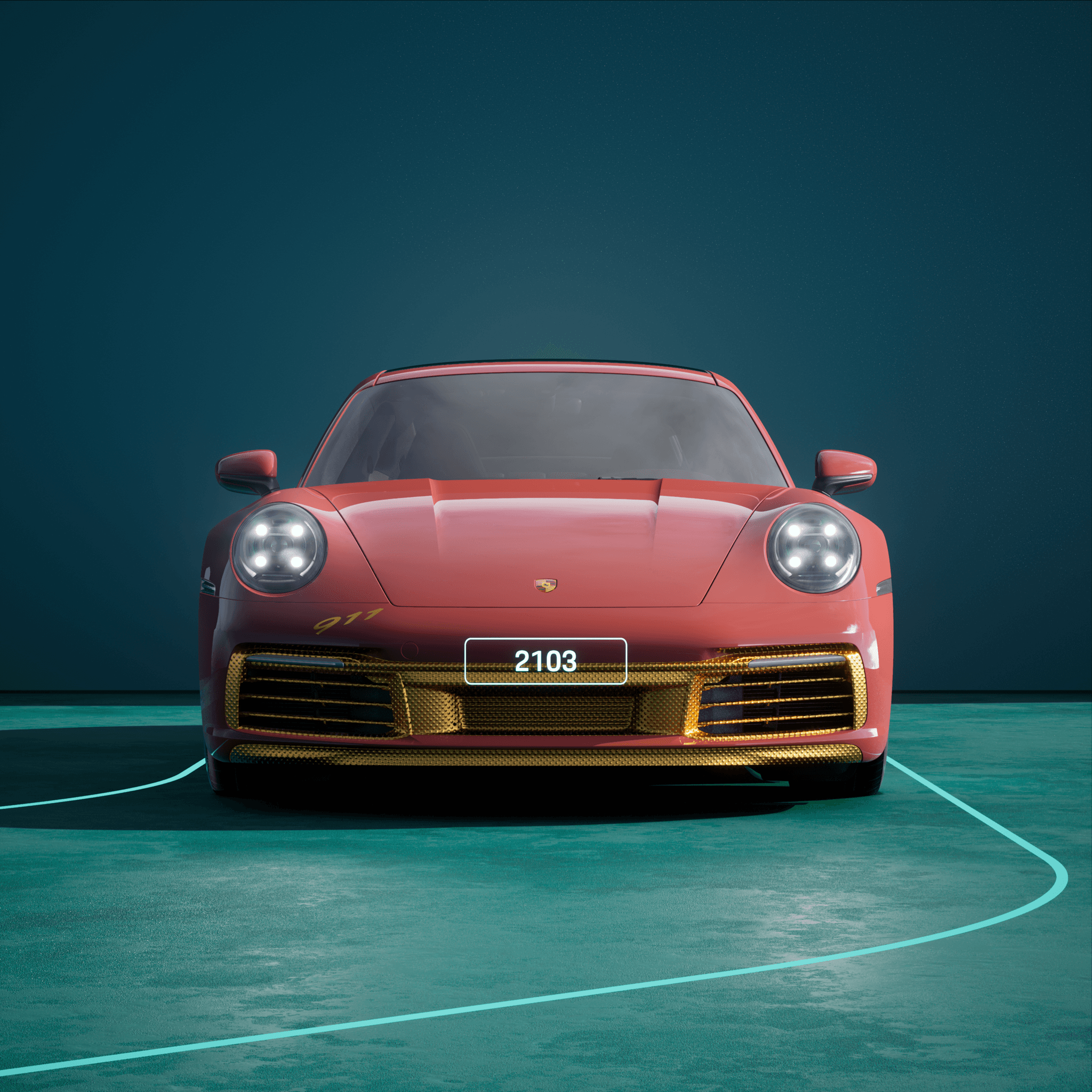 The PORSCHΞ 911 2103 image in phase