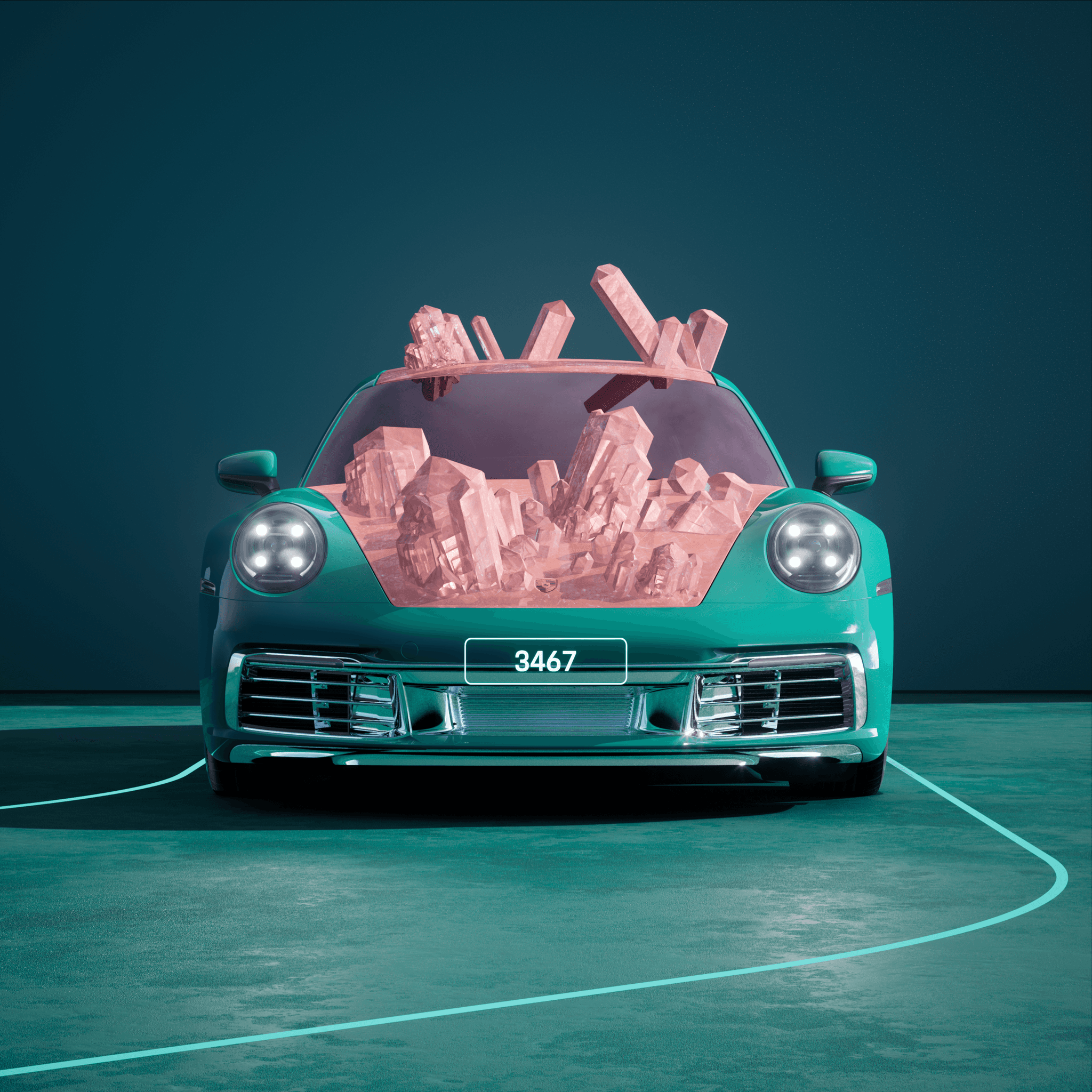 The PORSCHΞ 911 3467 image in phase