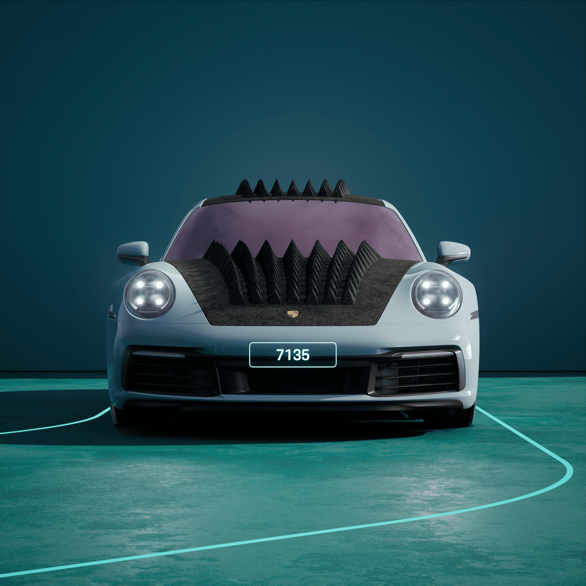 The PORSCHΞ 911 7135 image in phase