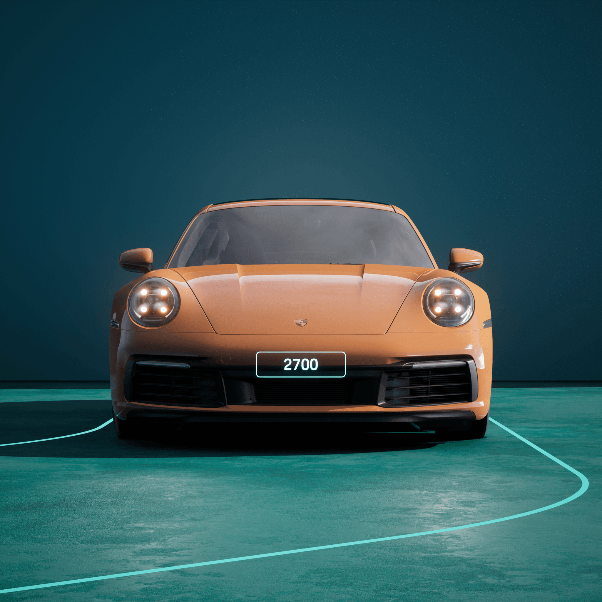 The PORSCHΞ 911 2700 image in phase