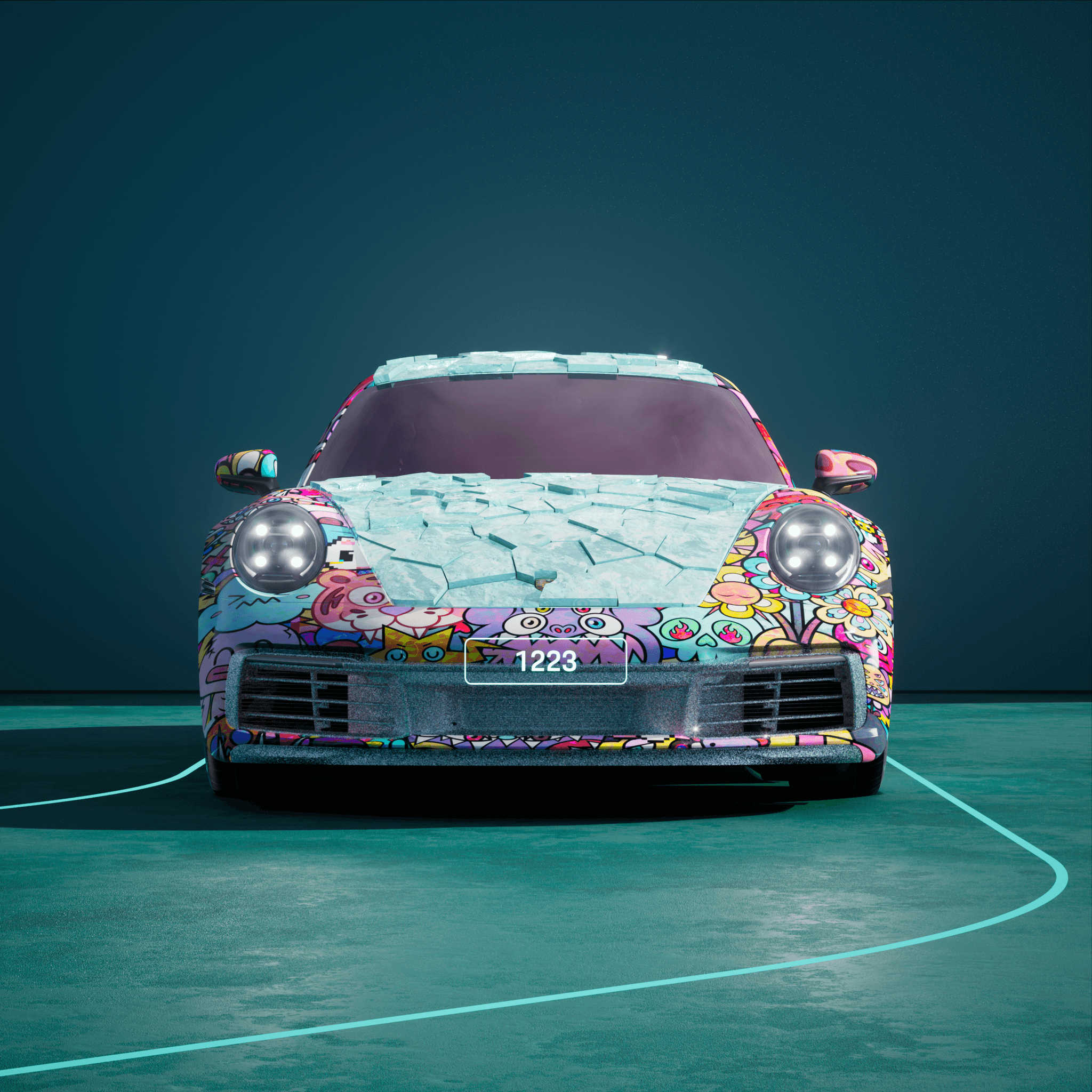The PORSCHΞ 911 1223 image in phase
