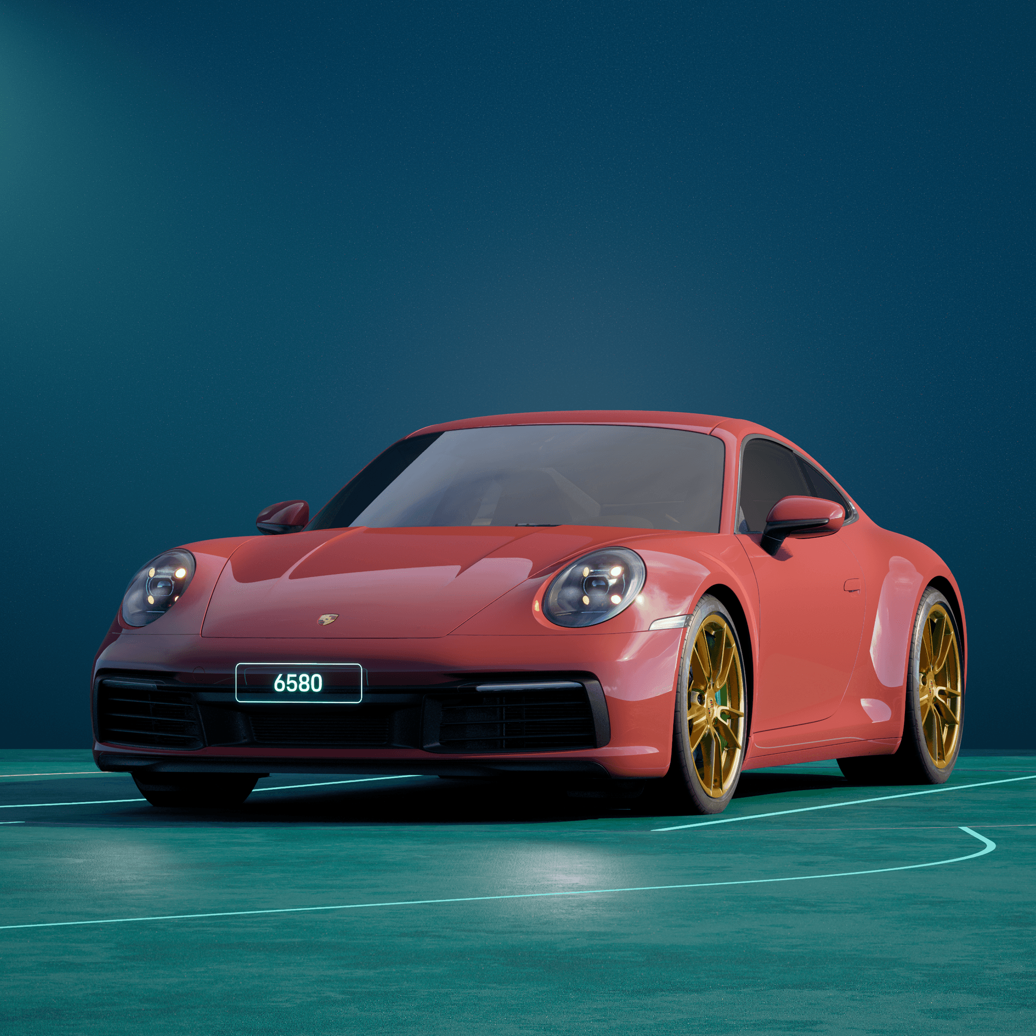The PORSCHΞ 911 6580 image in phase