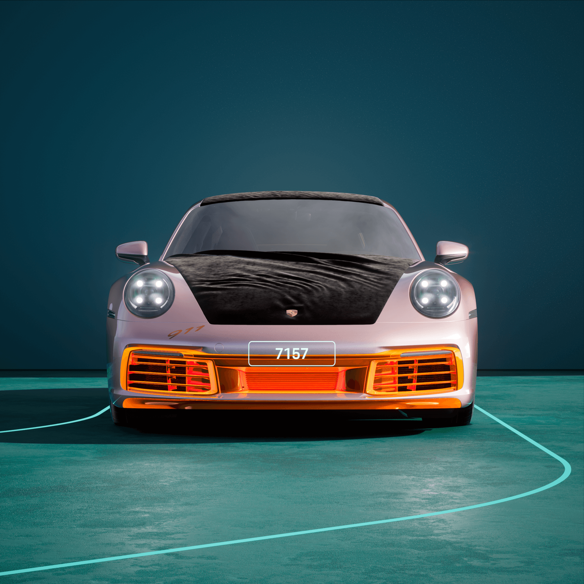 The PORSCHΞ 911 7157 image in phase