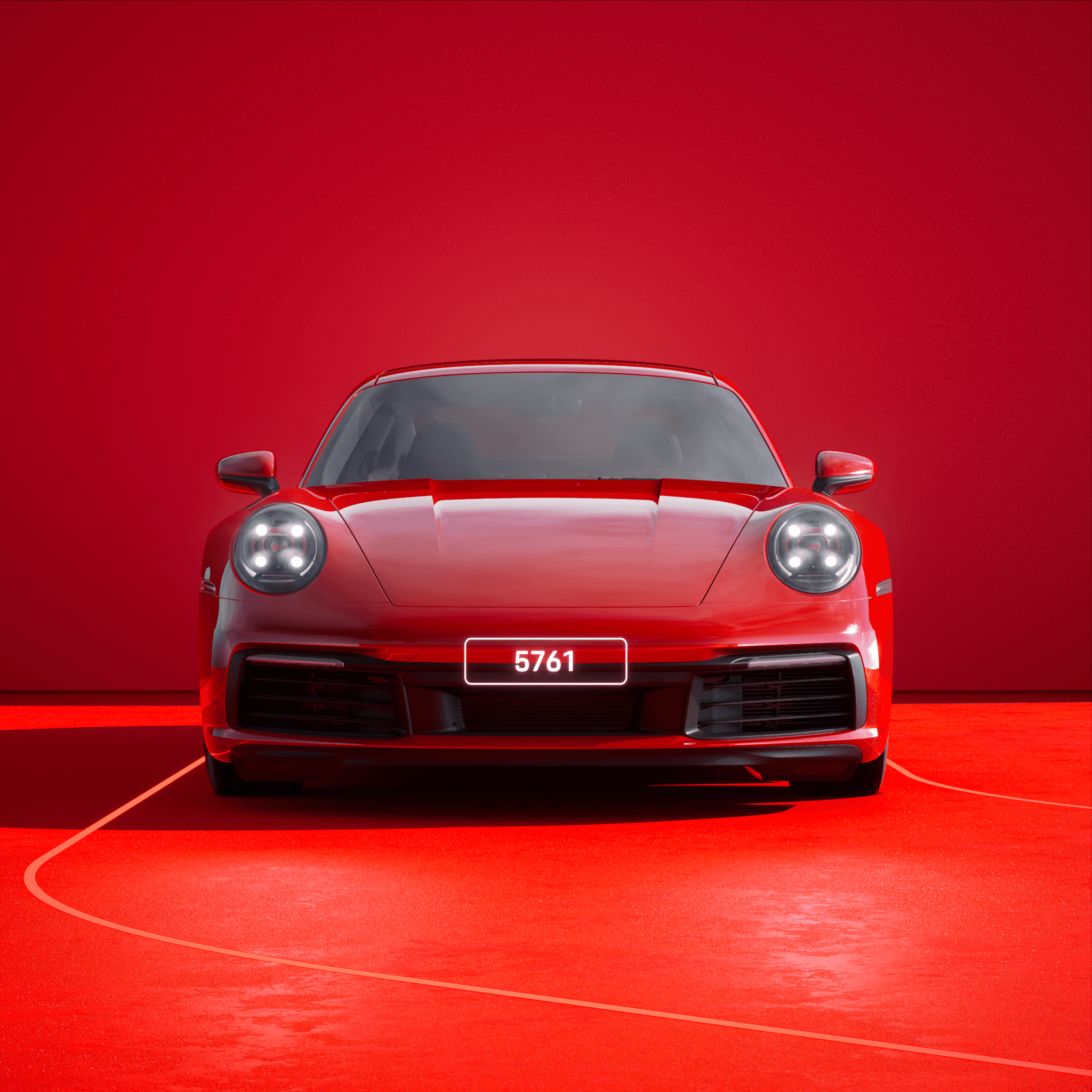 The PORSCHΞ 911 5761 image in phase