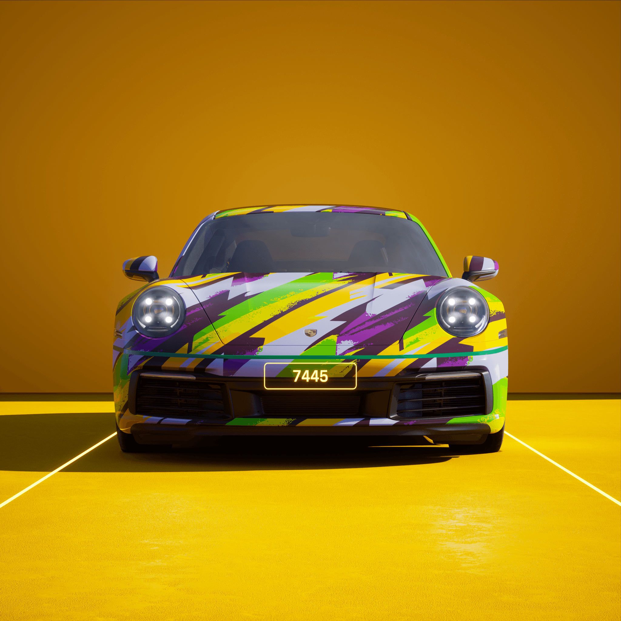 The PORSCHΞ 911 7445 image in phase