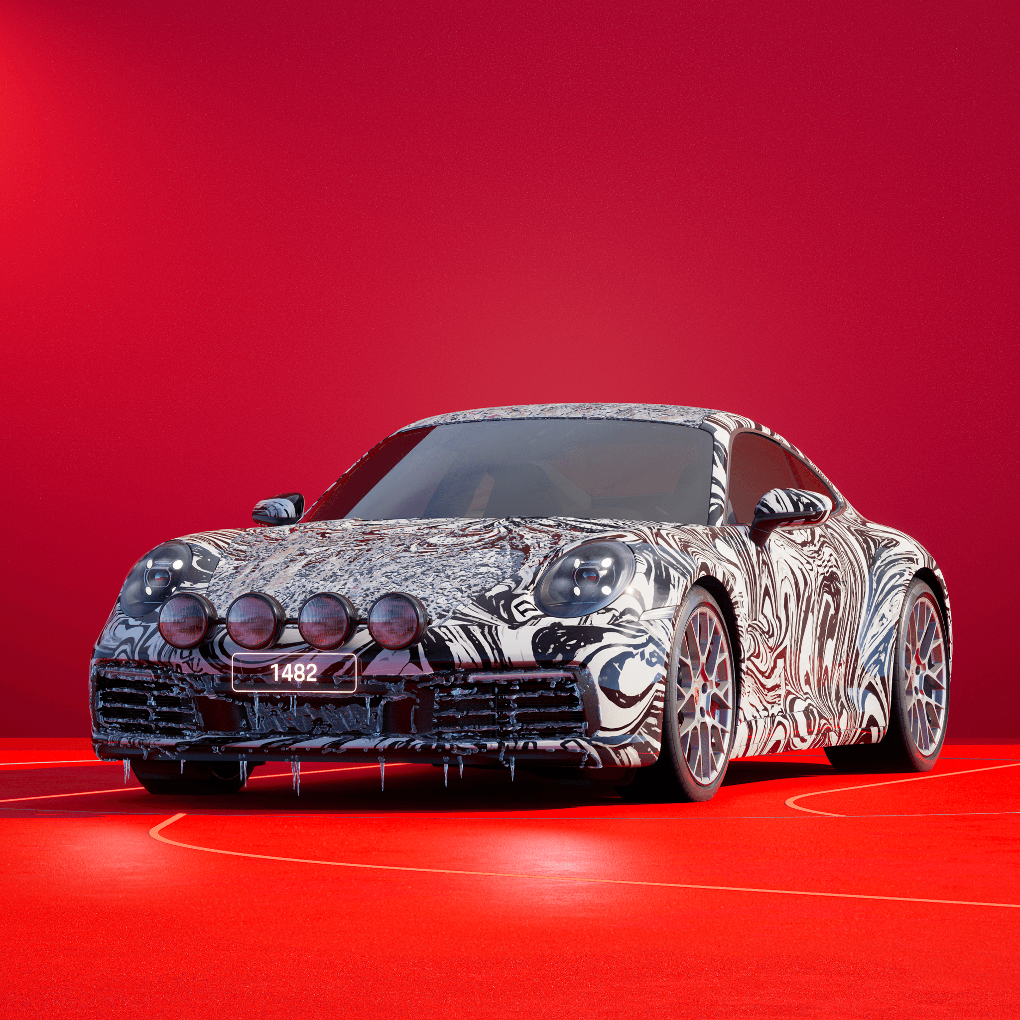 The PORSCHΞ 911 1482 image in phase