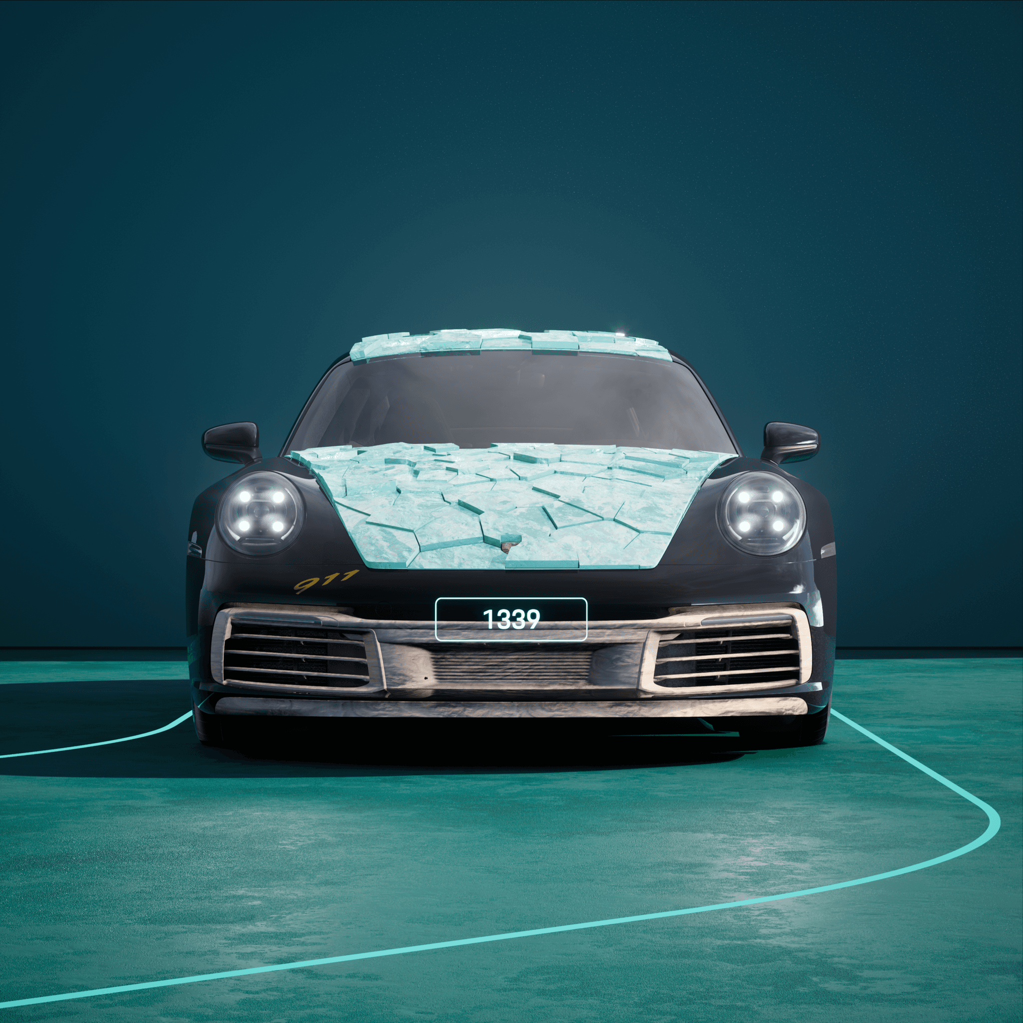 The PORSCHΞ 911 1339 image in phase