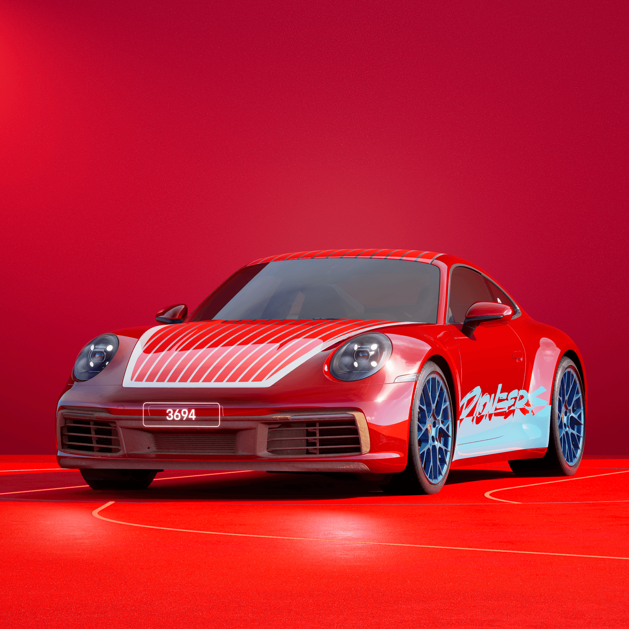 The PORSCHΞ 911 3694 image in phase