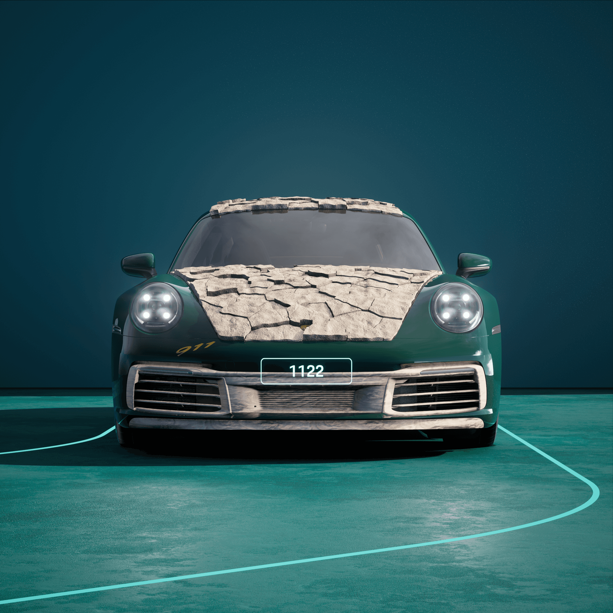 The PORSCHΞ 911 1122 image in phase