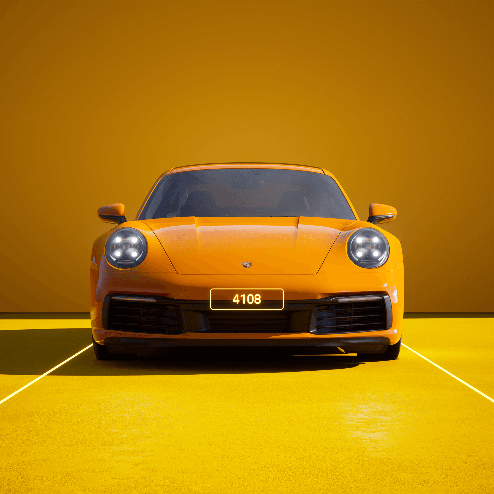 The PORSCHΞ 911 4108 image in phase