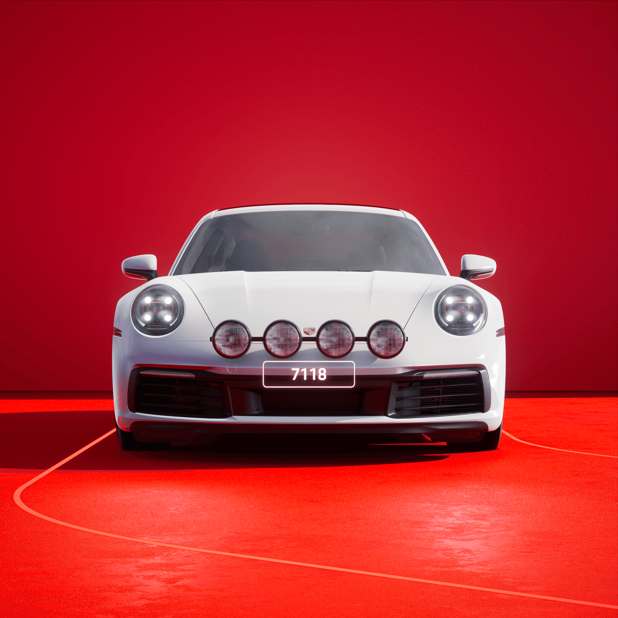 The PORSCHΞ 911 7118 image in phase