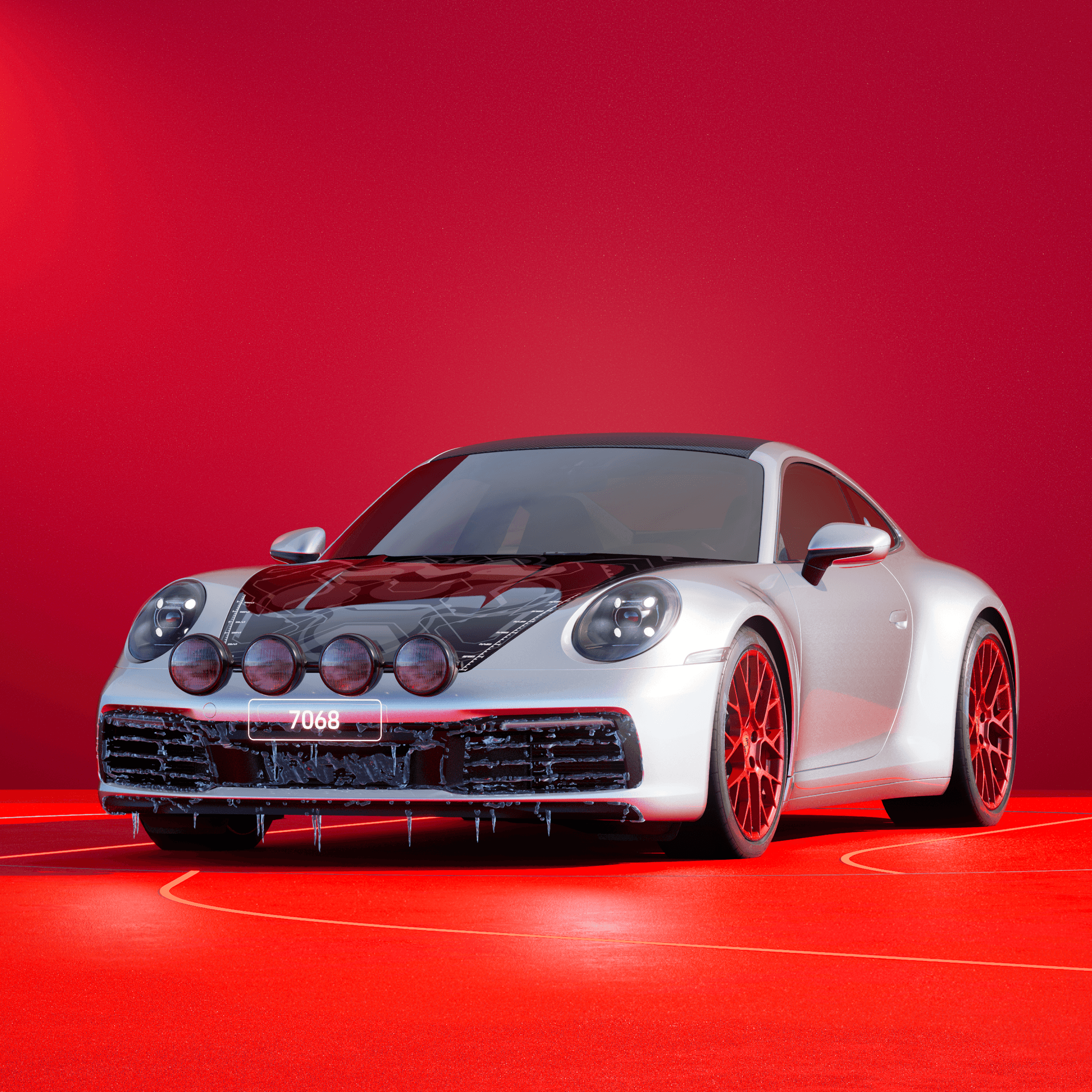 The PORSCHΞ 911 7068 image in phase