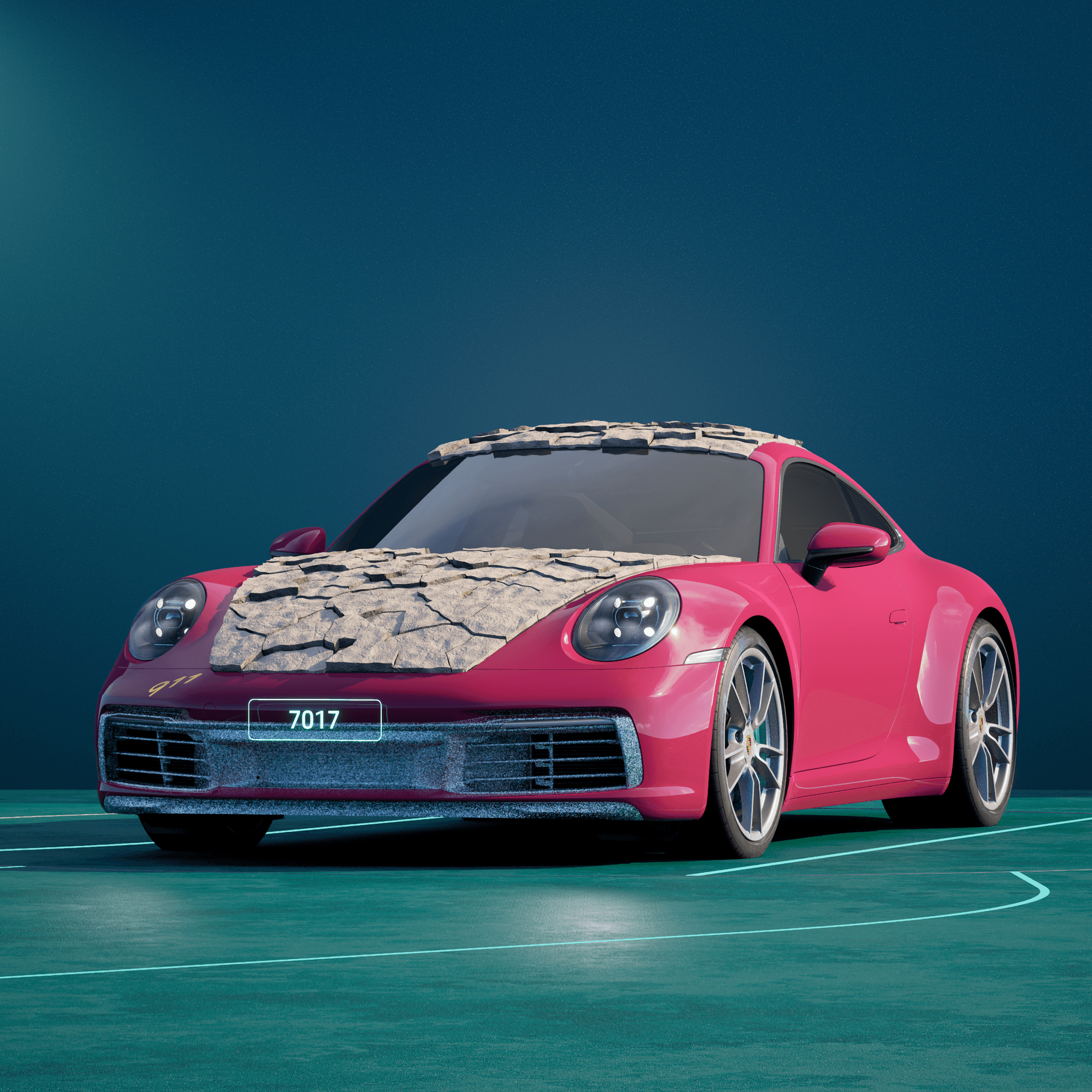 The PORSCHΞ 911 7017 image in phase