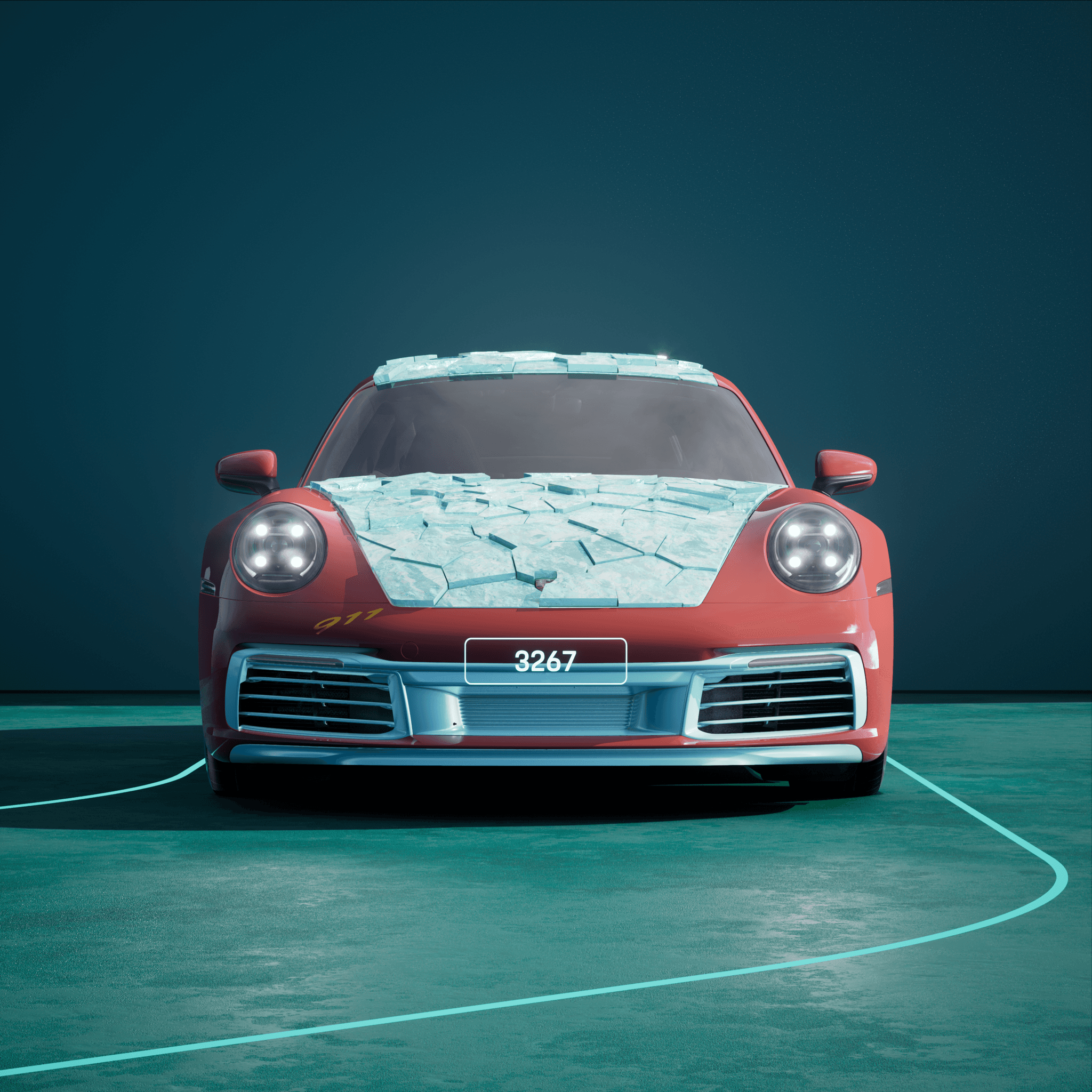 The PORSCHΞ 911 3267 image in phase