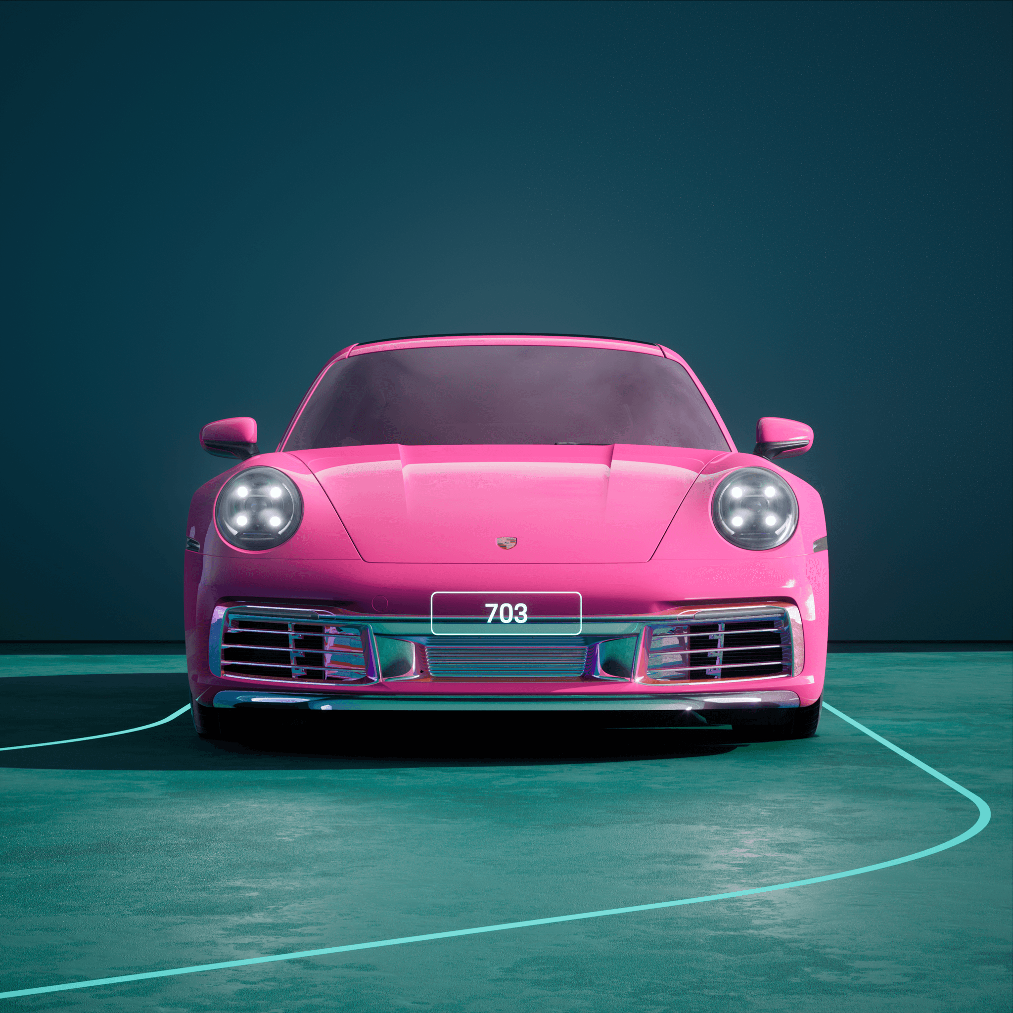 The PORSCHΞ 911 703 image in phase