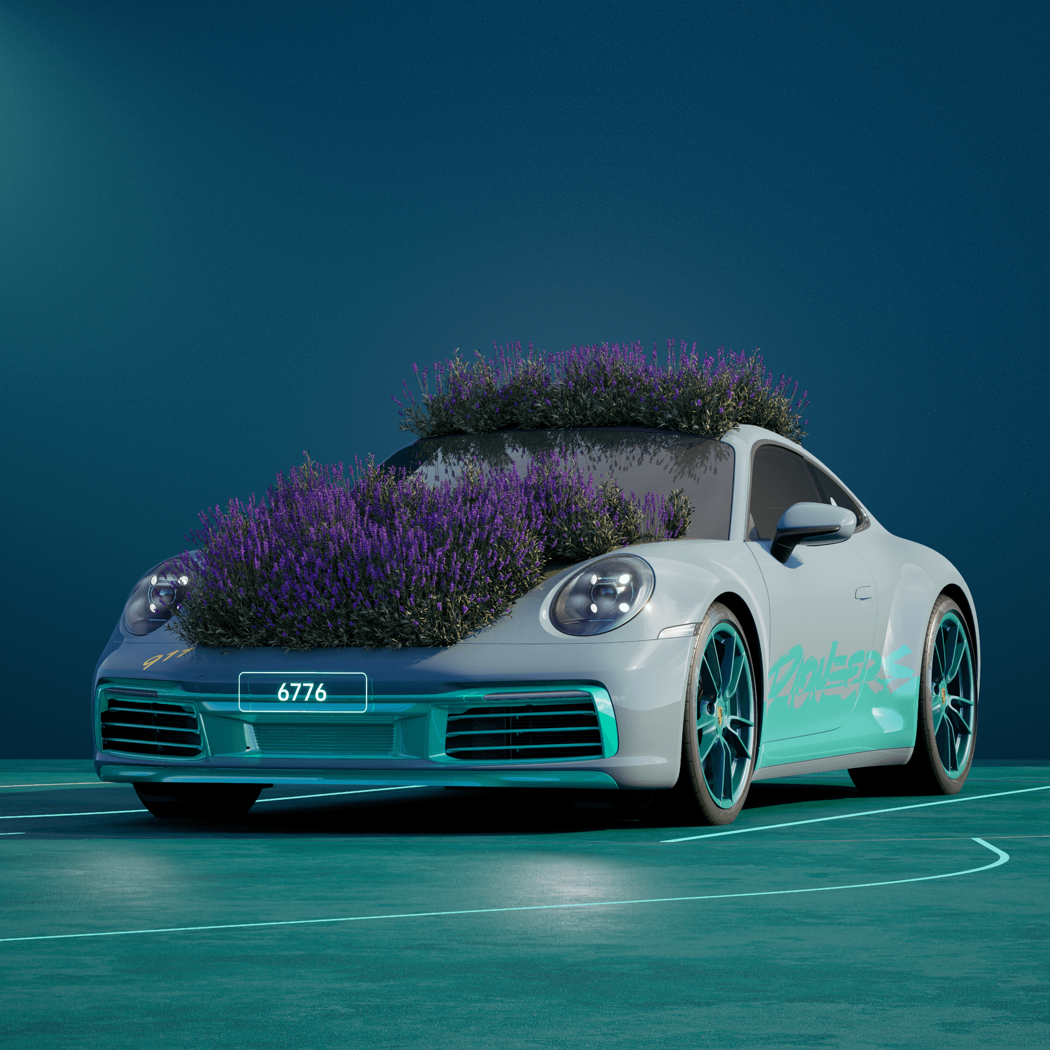 The PORSCHΞ 911 6776 image in phase