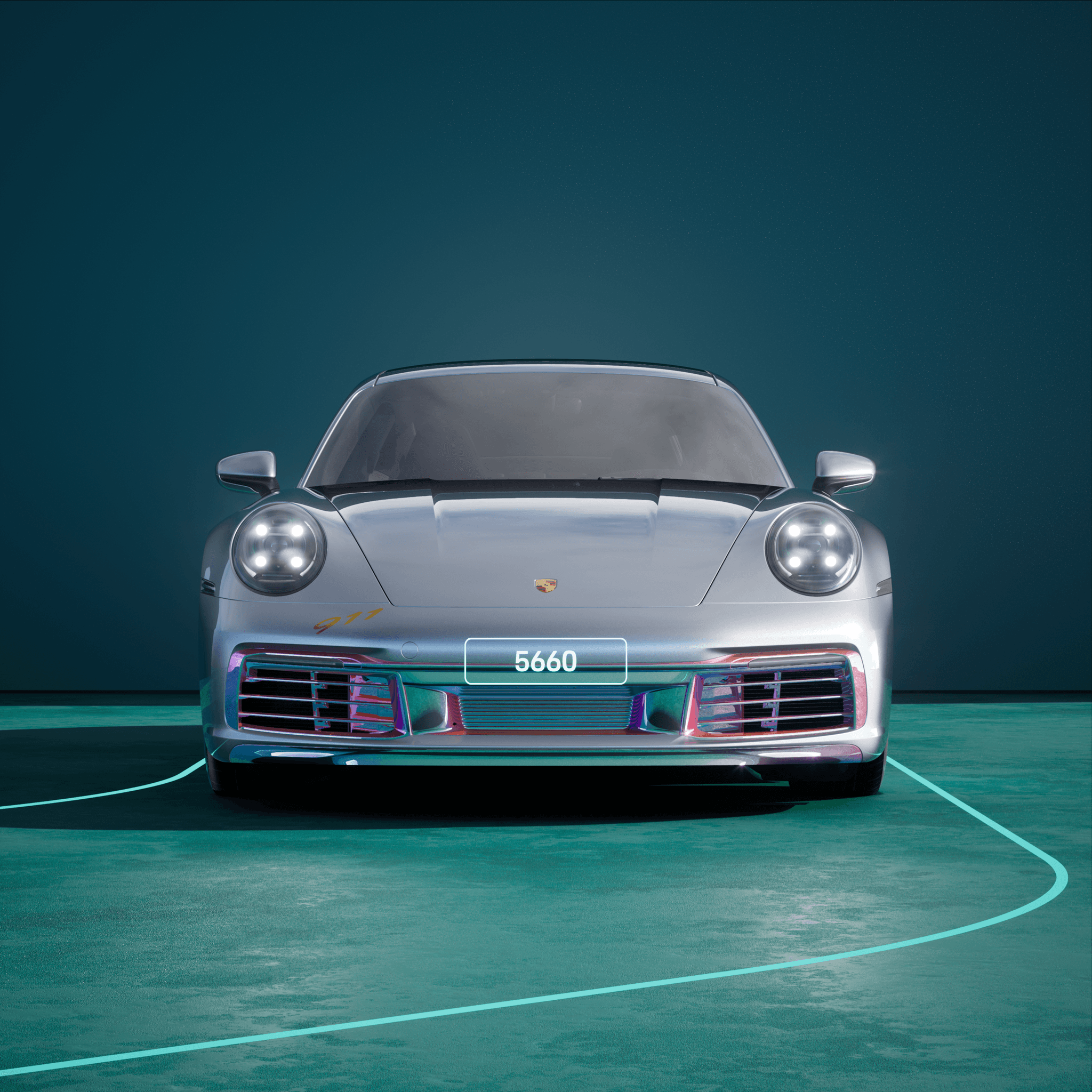 The PORSCHΞ 911 5660 image in phase