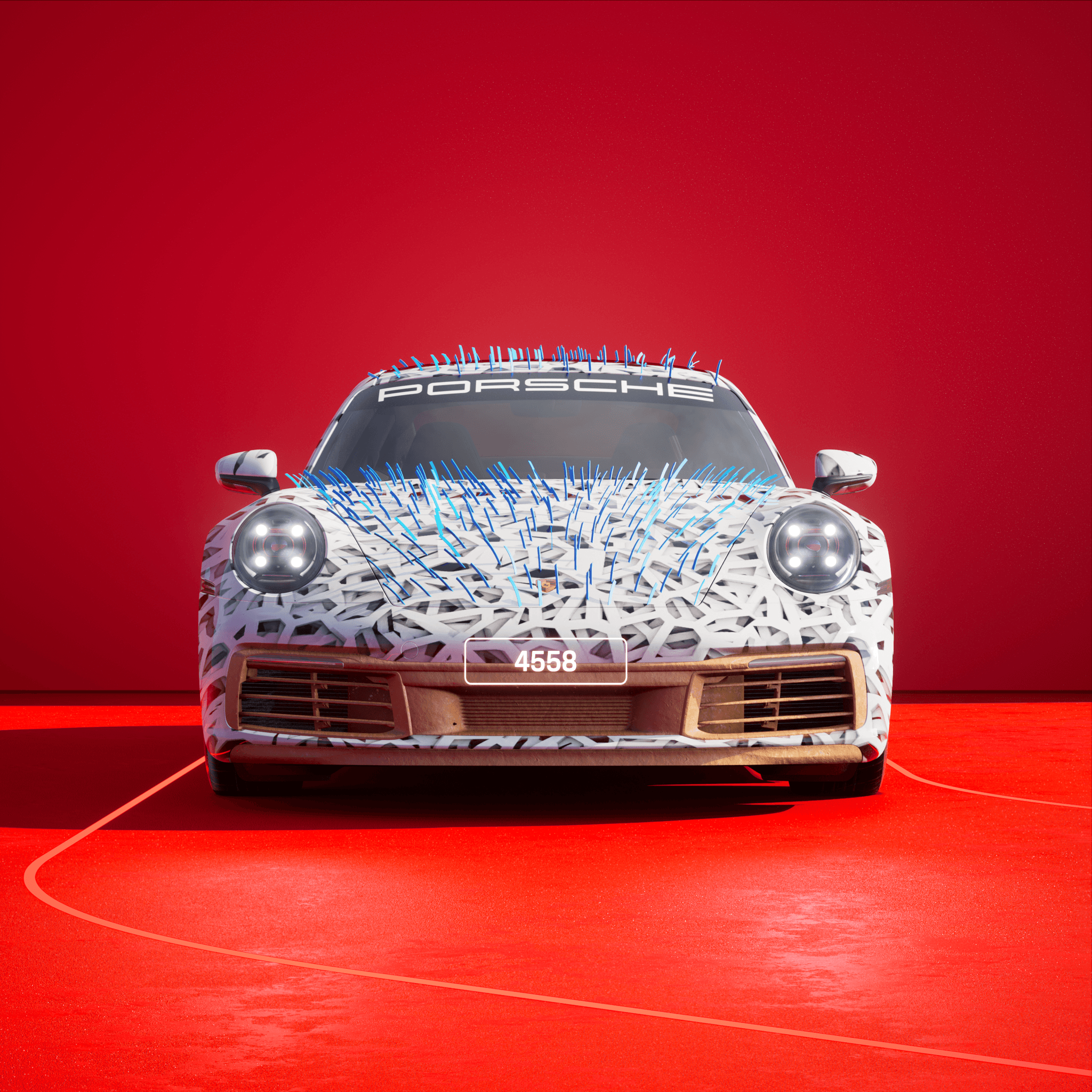 The PORSCHΞ 911 4558 image in phase