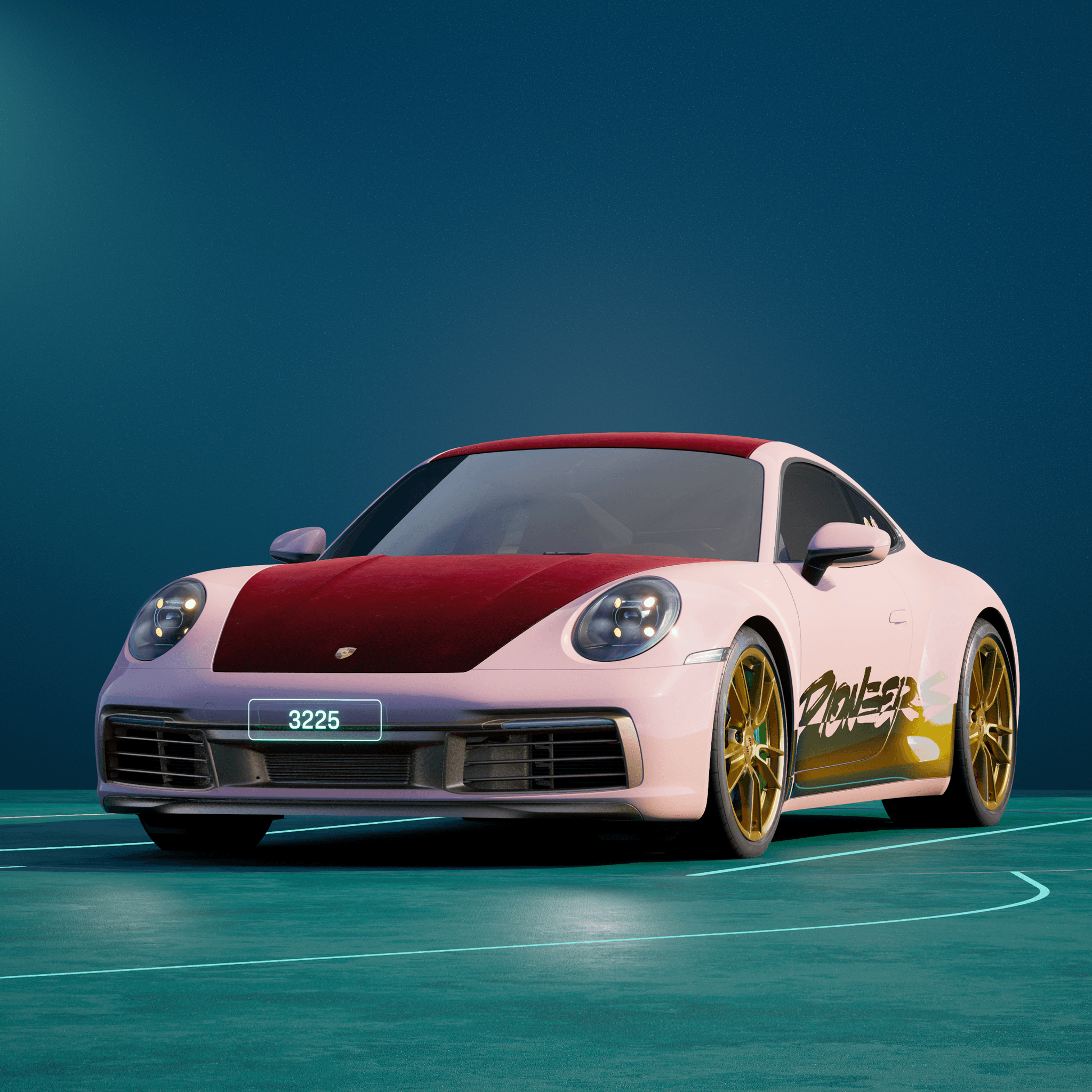 The PORSCHΞ 911 3225 image in phase