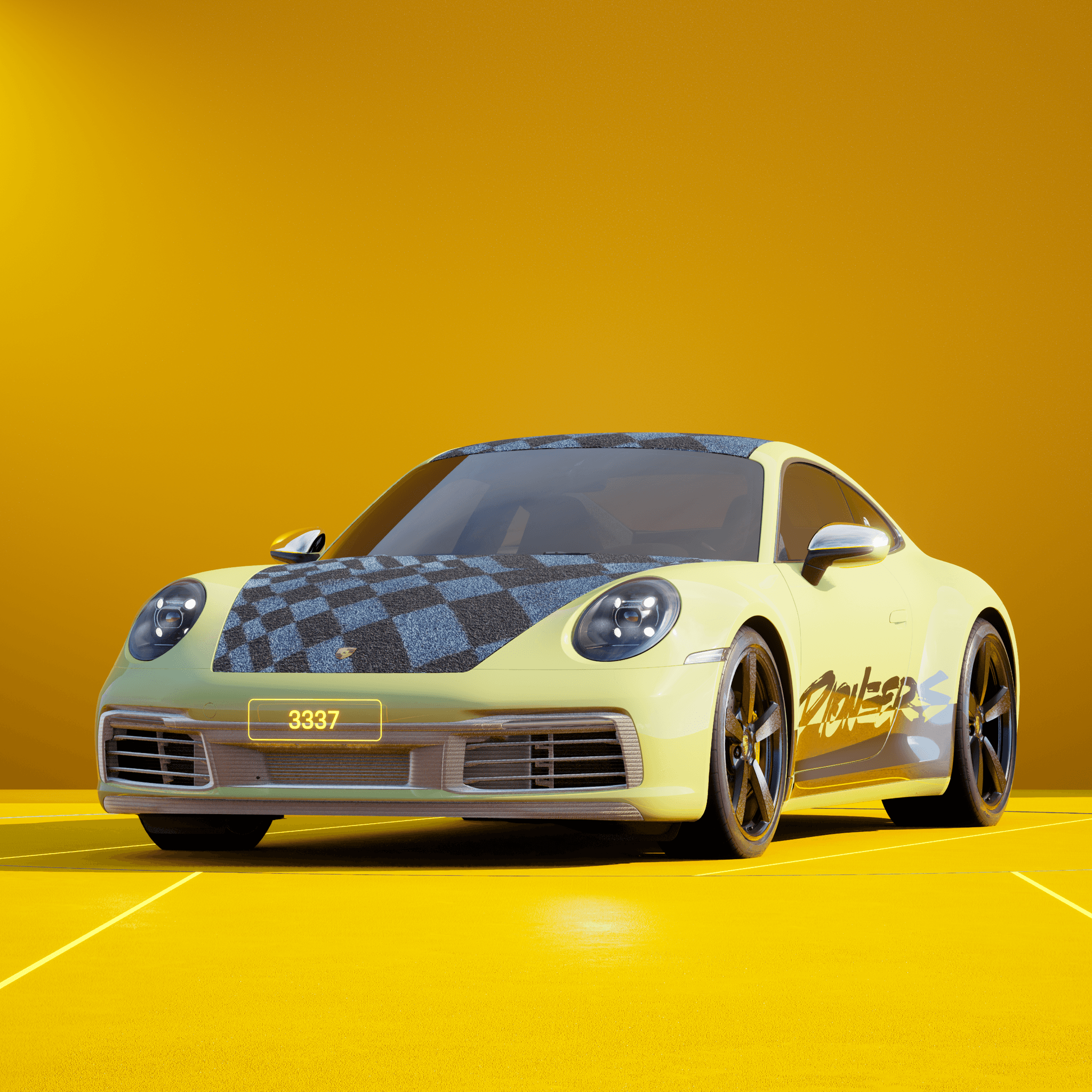 The PORSCHΞ 911 3337 image in phase