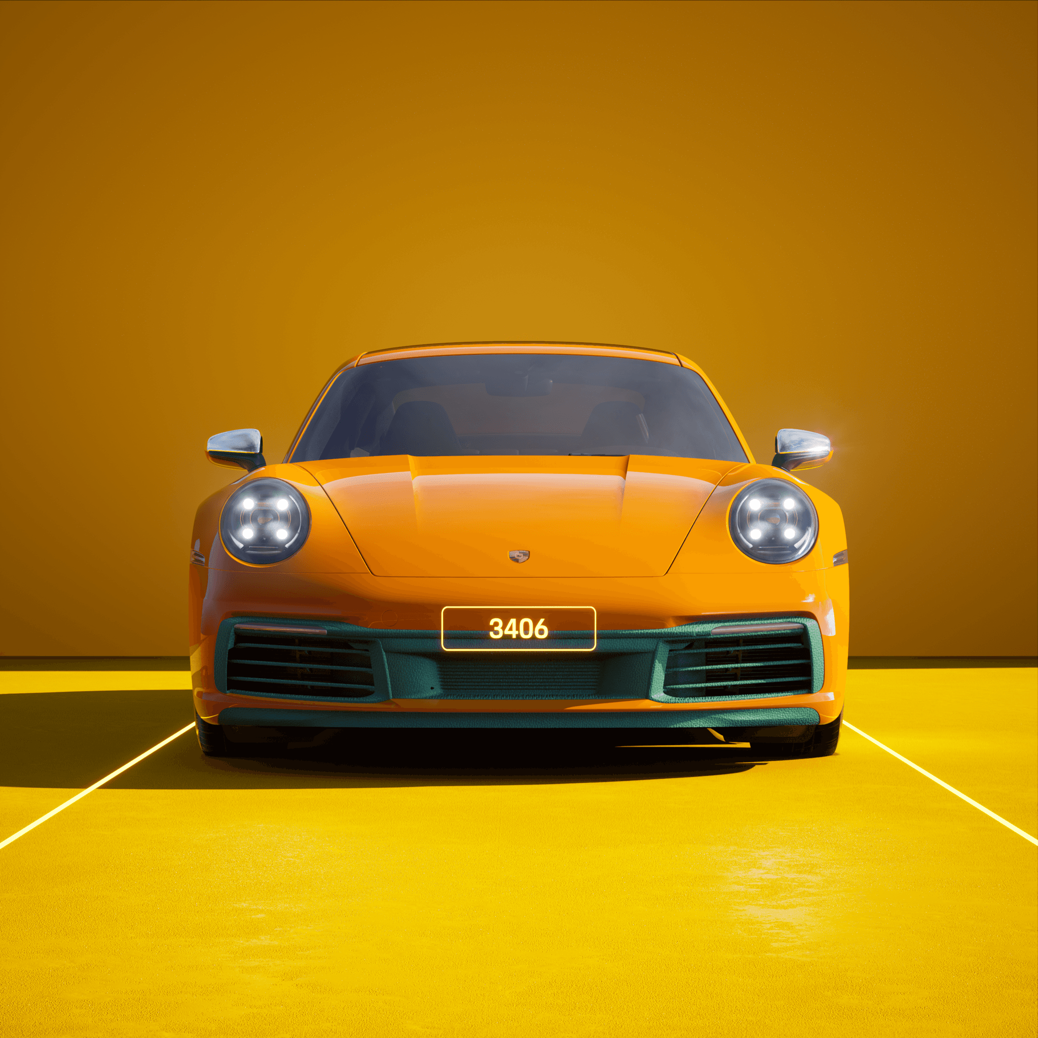 The PORSCHΞ 911 3406 image in phase