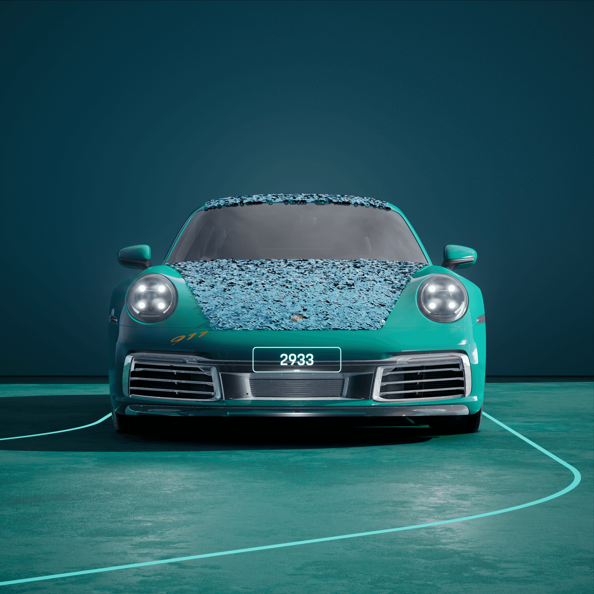 The PORSCHΞ 911 2933 image in phase