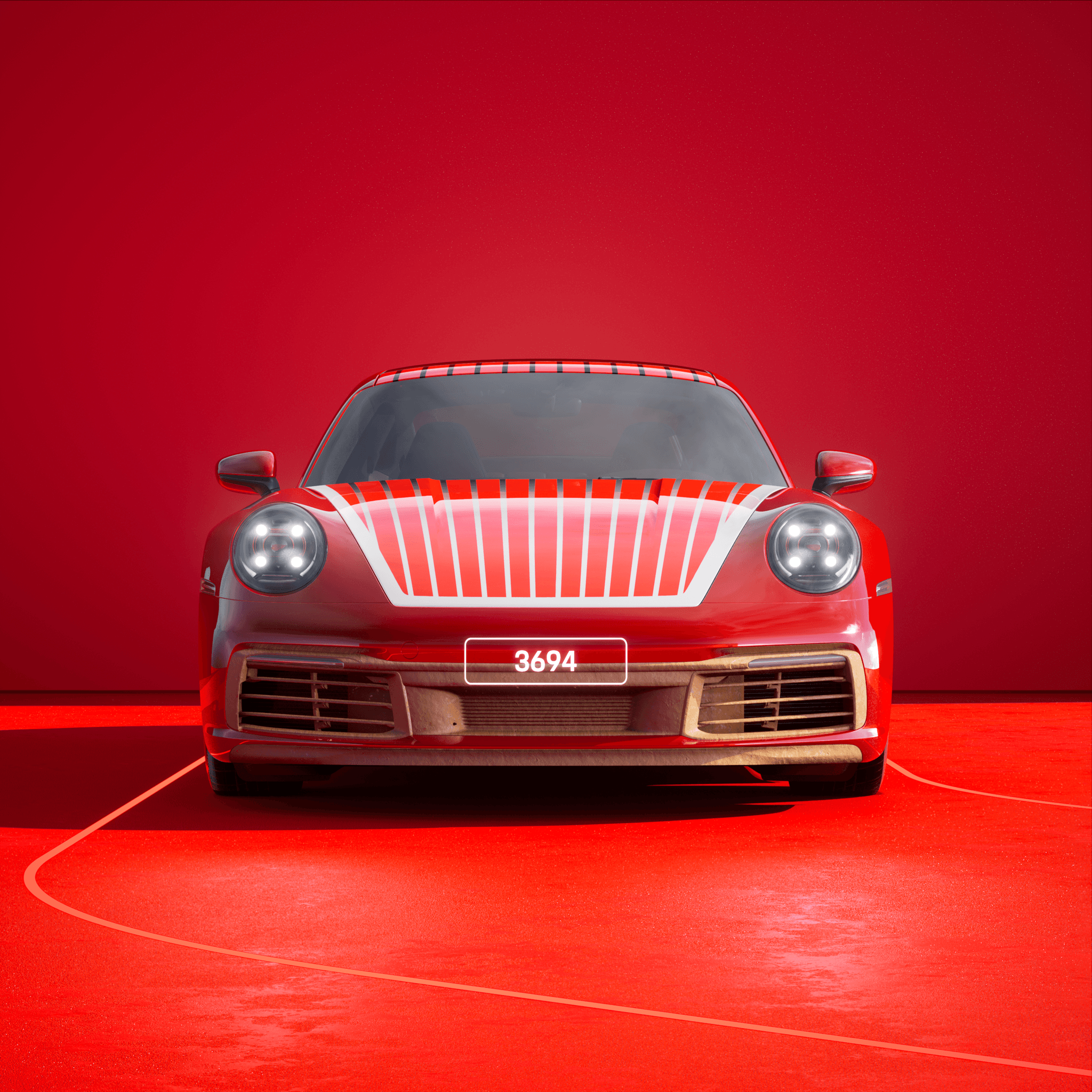 The PORSCHΞ 911 3694 image in phase