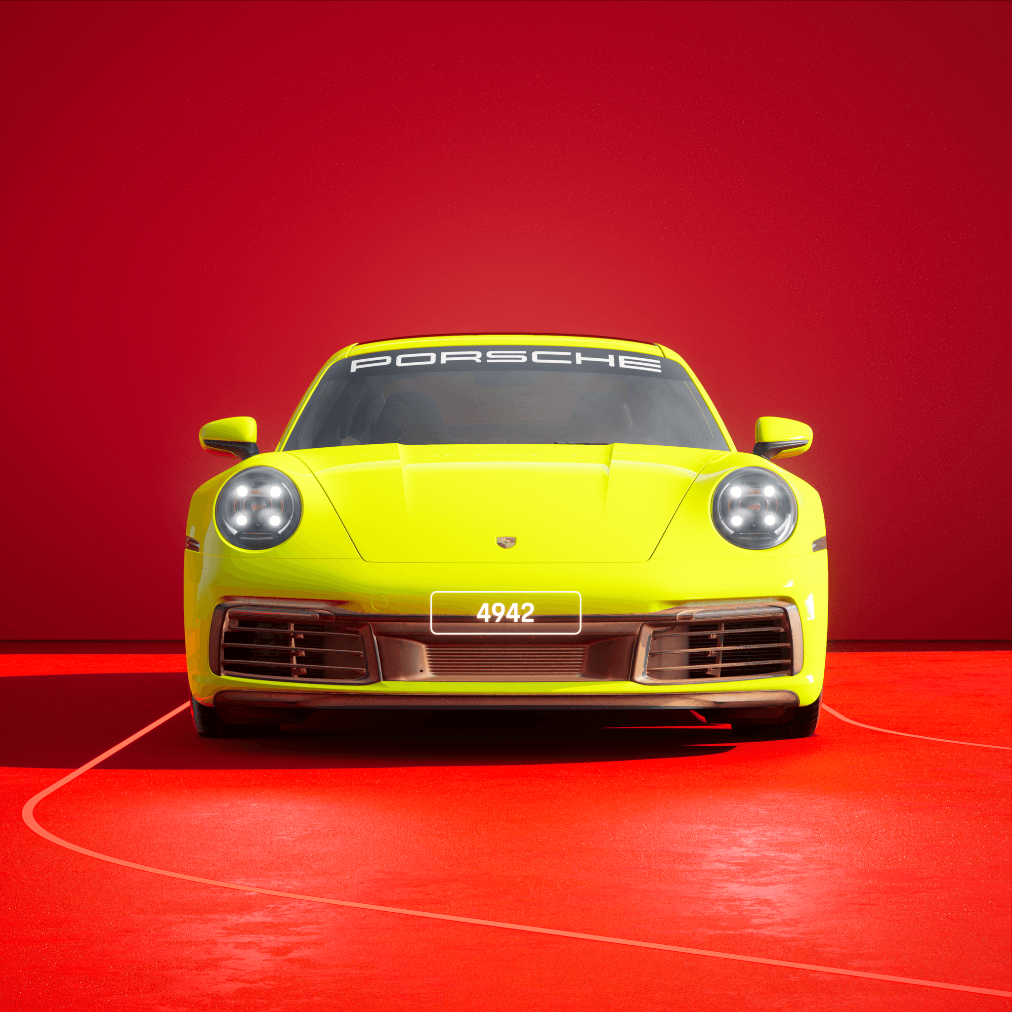 The PORSCHΞ 911 4942 image in phase