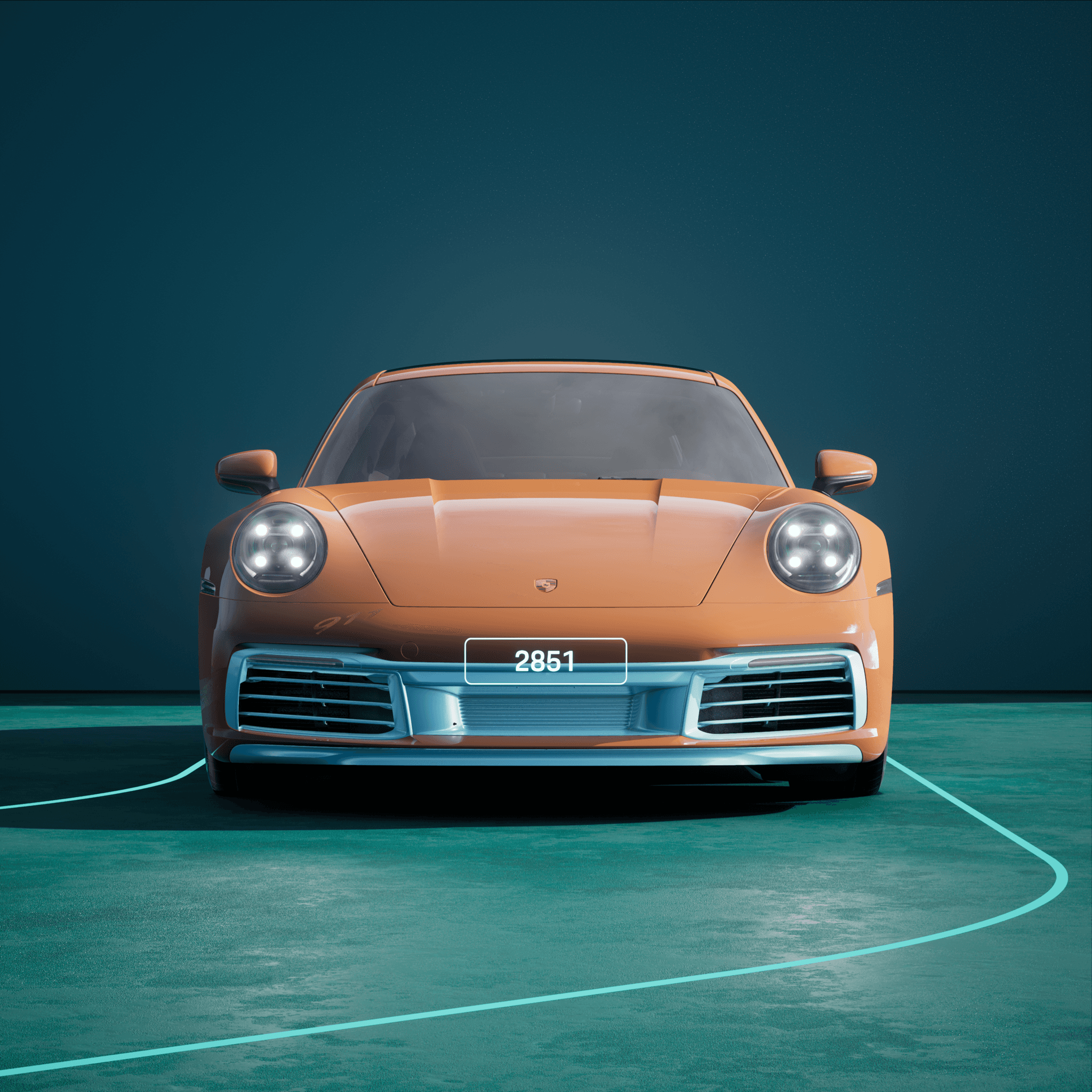 The PORSCHΞ 911 2851 image in phase