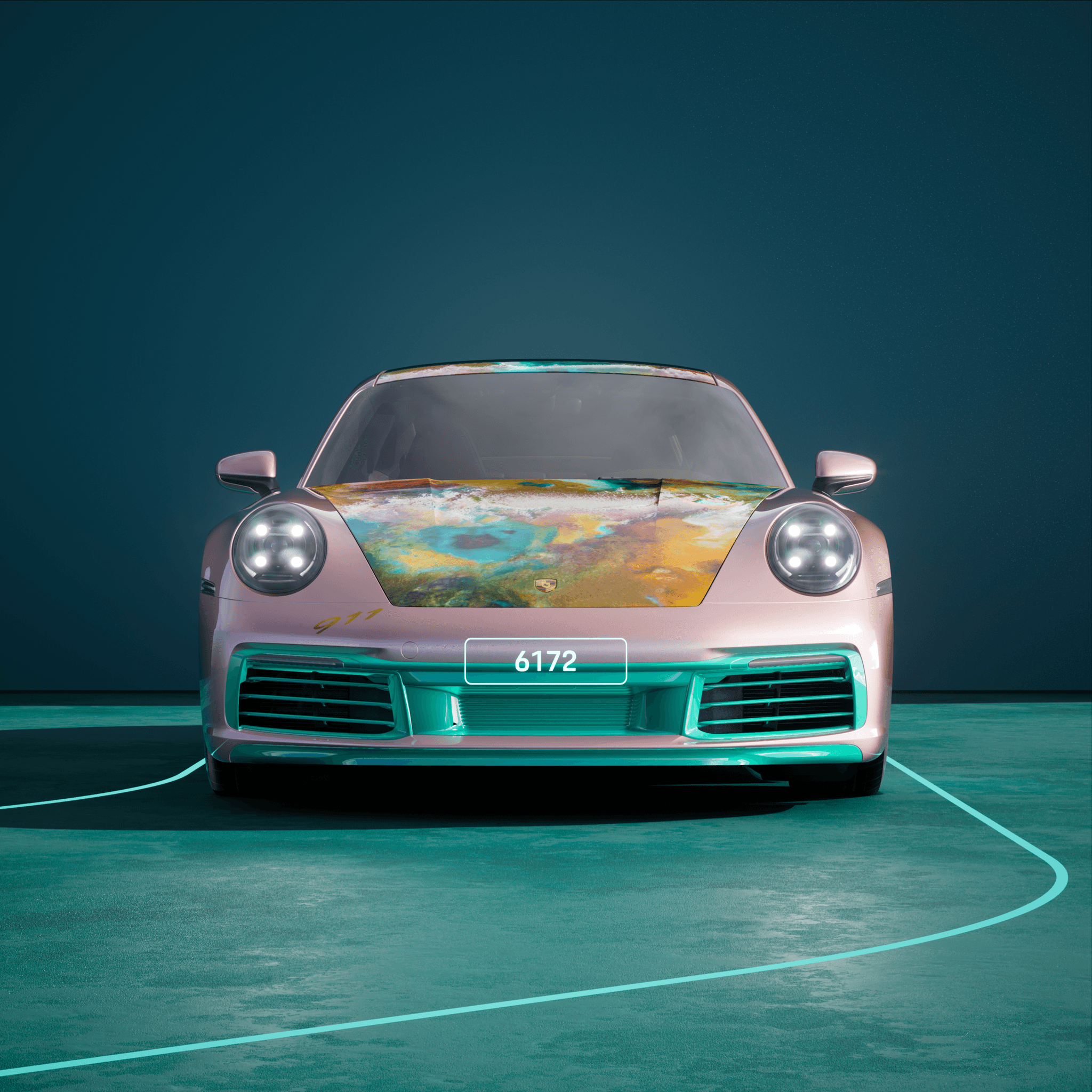 The PORSCHΞ 911 6172 image in phase