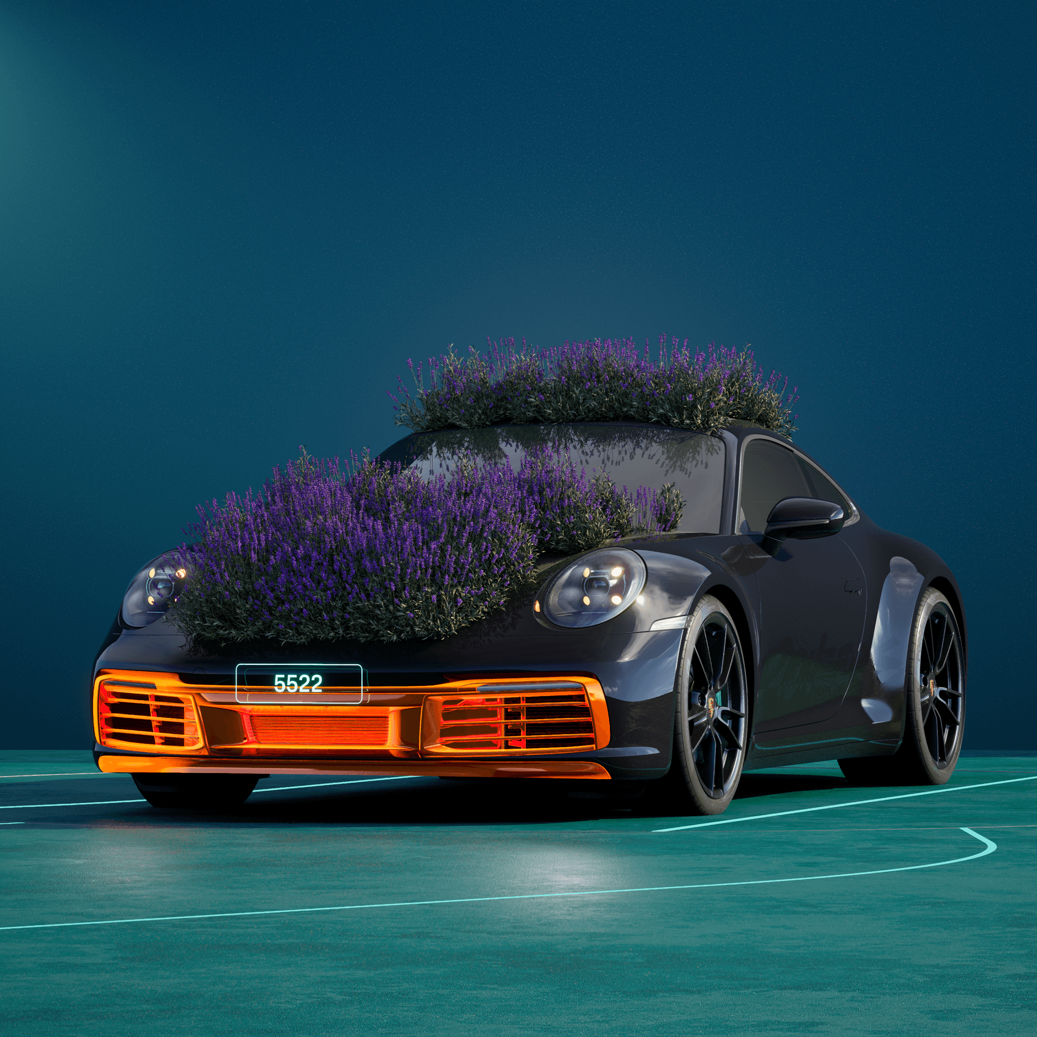 The PORSCHΞ 911 5522 image in phase