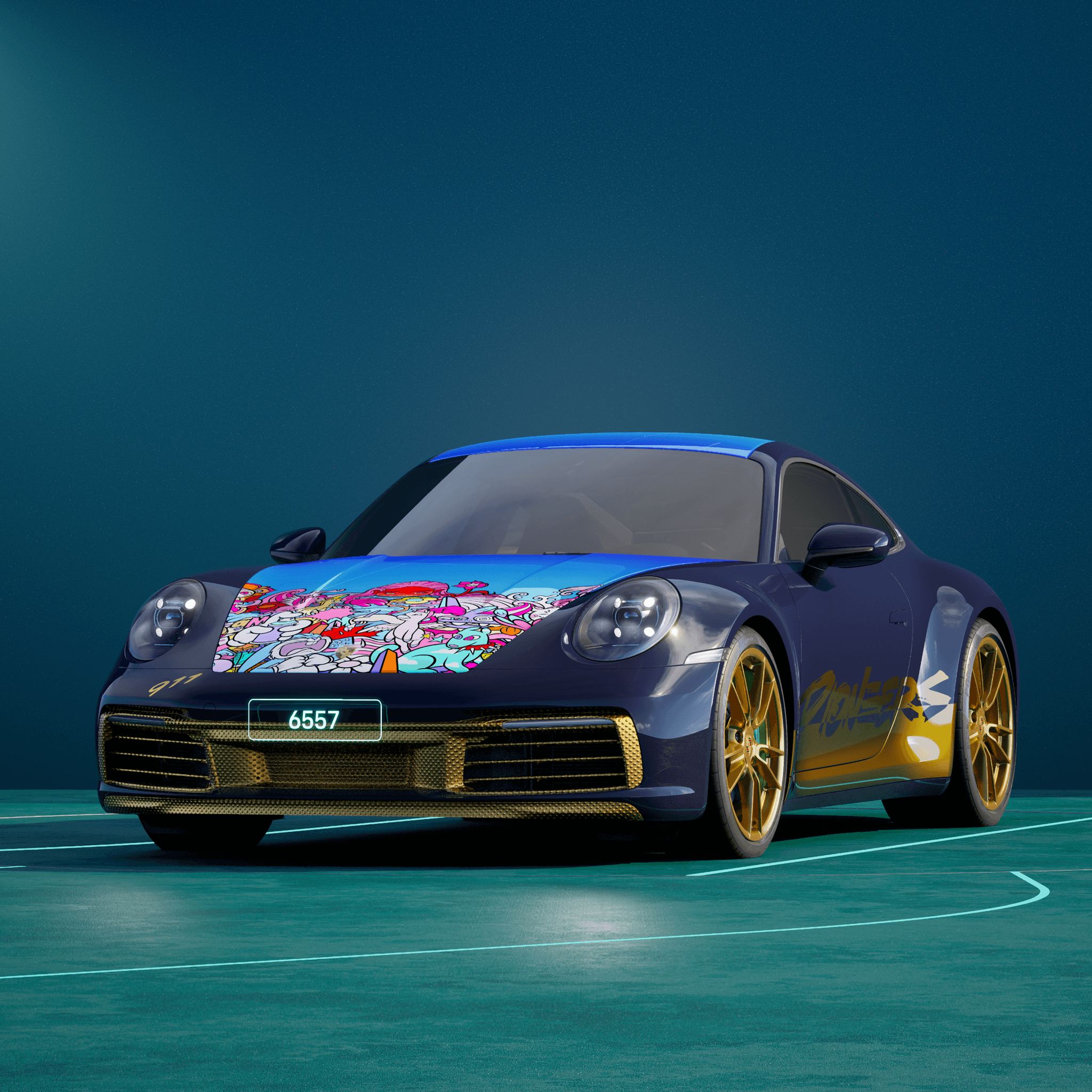 The PORSCHΞ 911 6557 image in phase