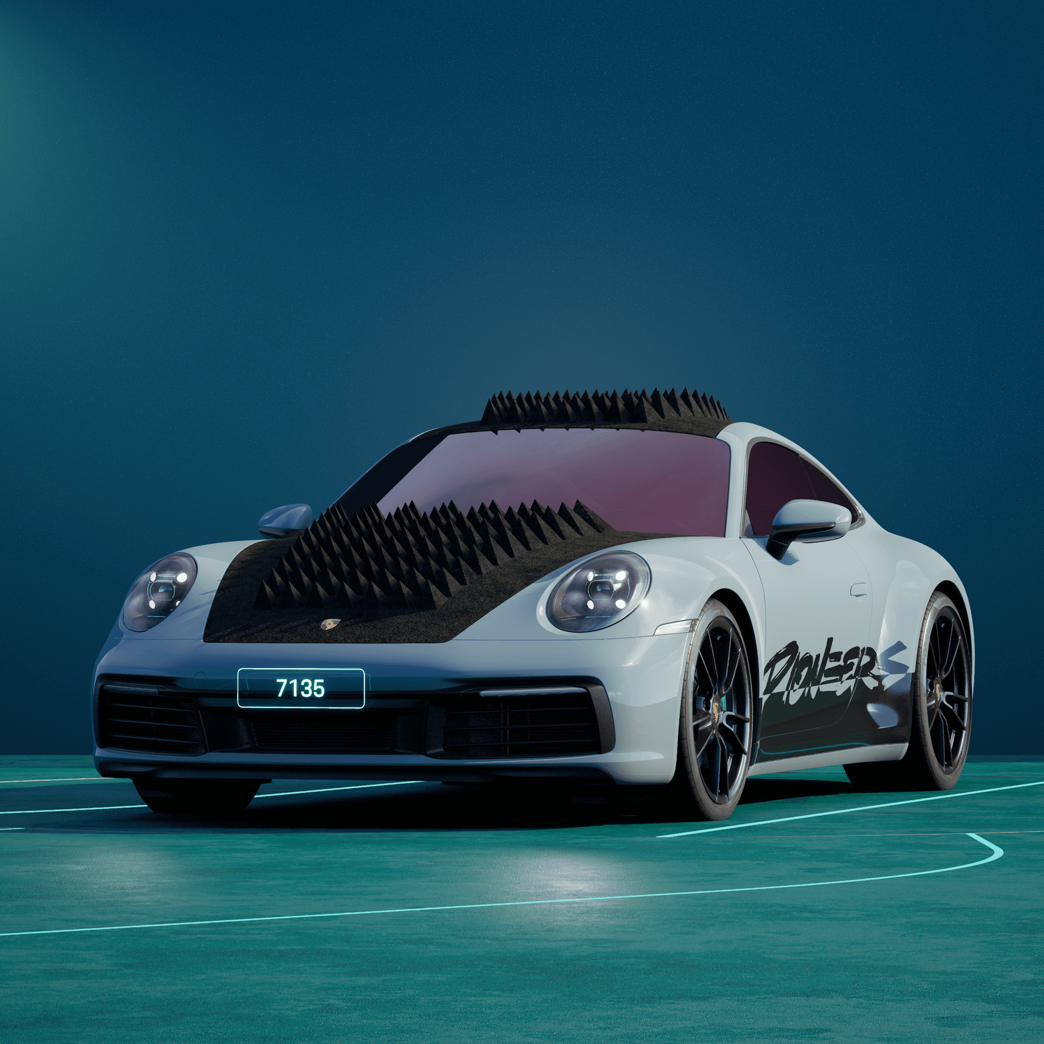 The PORSCHΞ 911 7135 image in phase