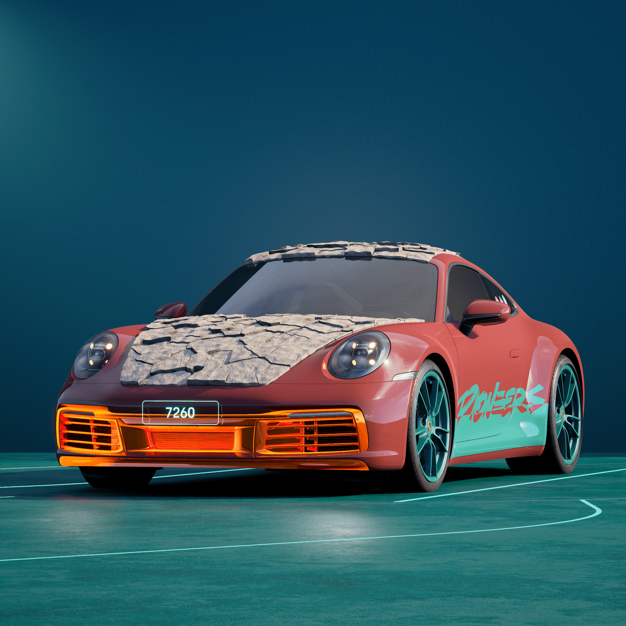 The PORSCHΞ 911 7260 image in phase